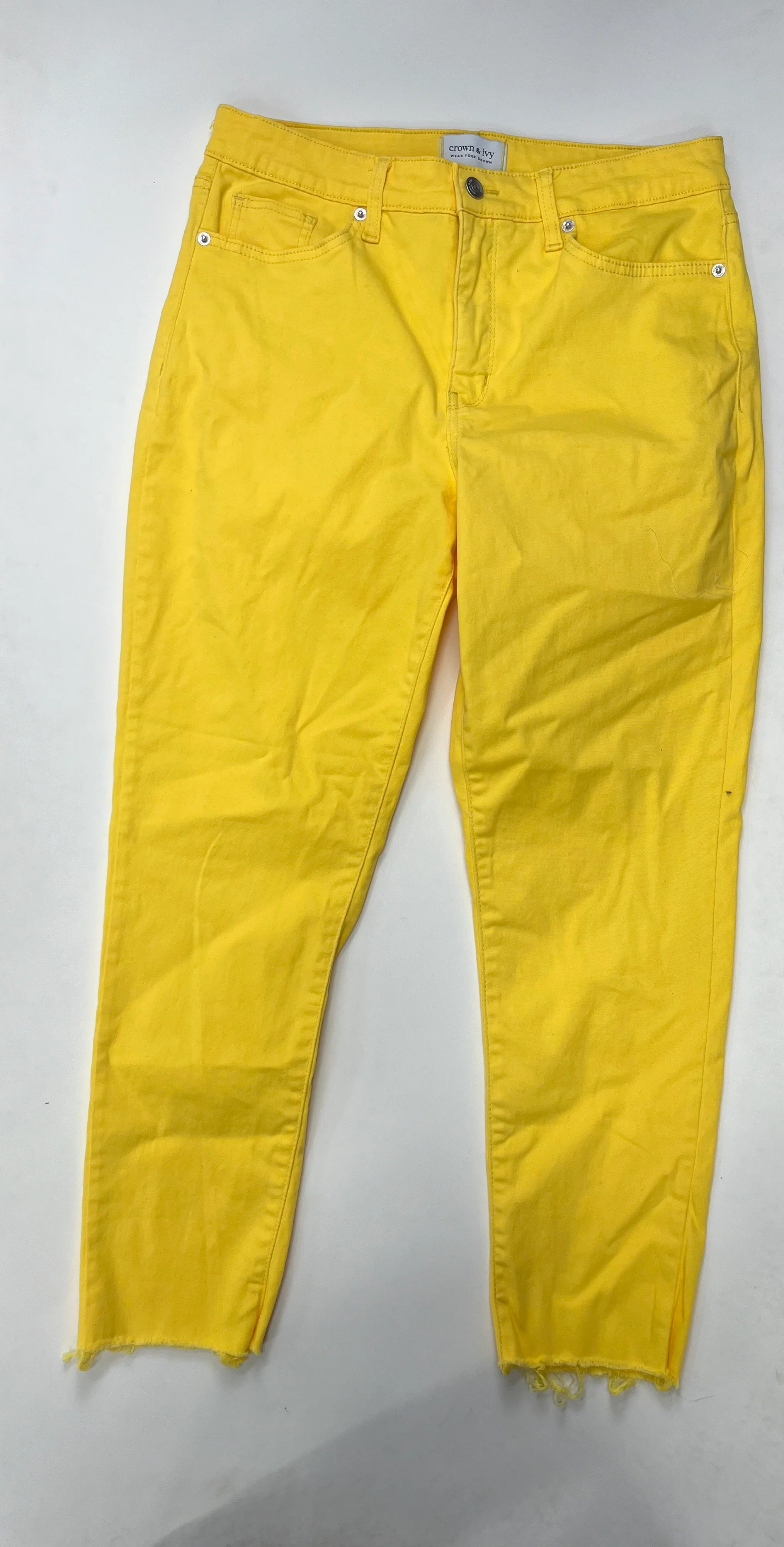 Yellow Jeans Straight Crown And Ivy, Size 10 - Image 1