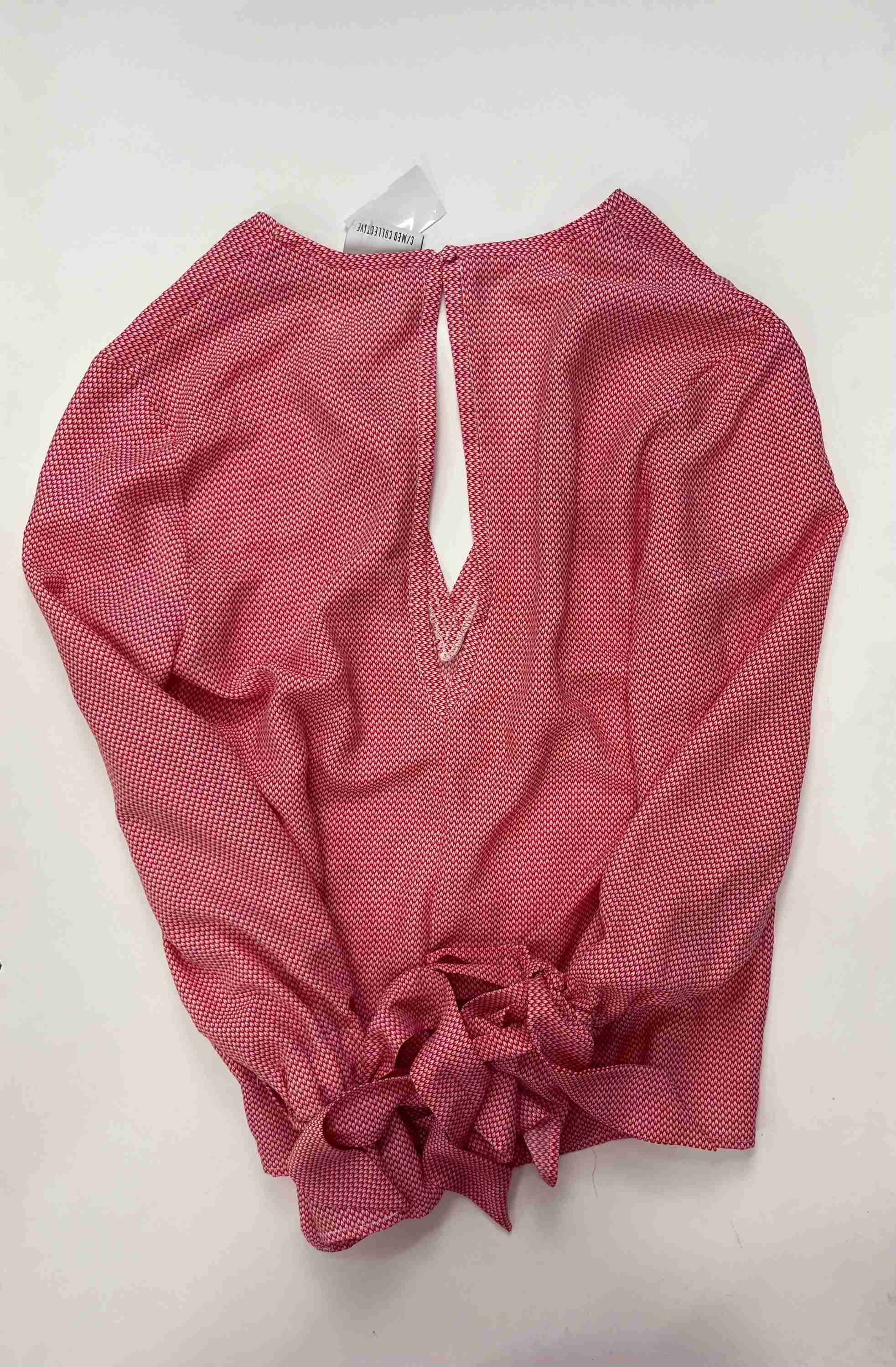 Red Top Long Sleeve C/Meo Collection, Size L - Image 2