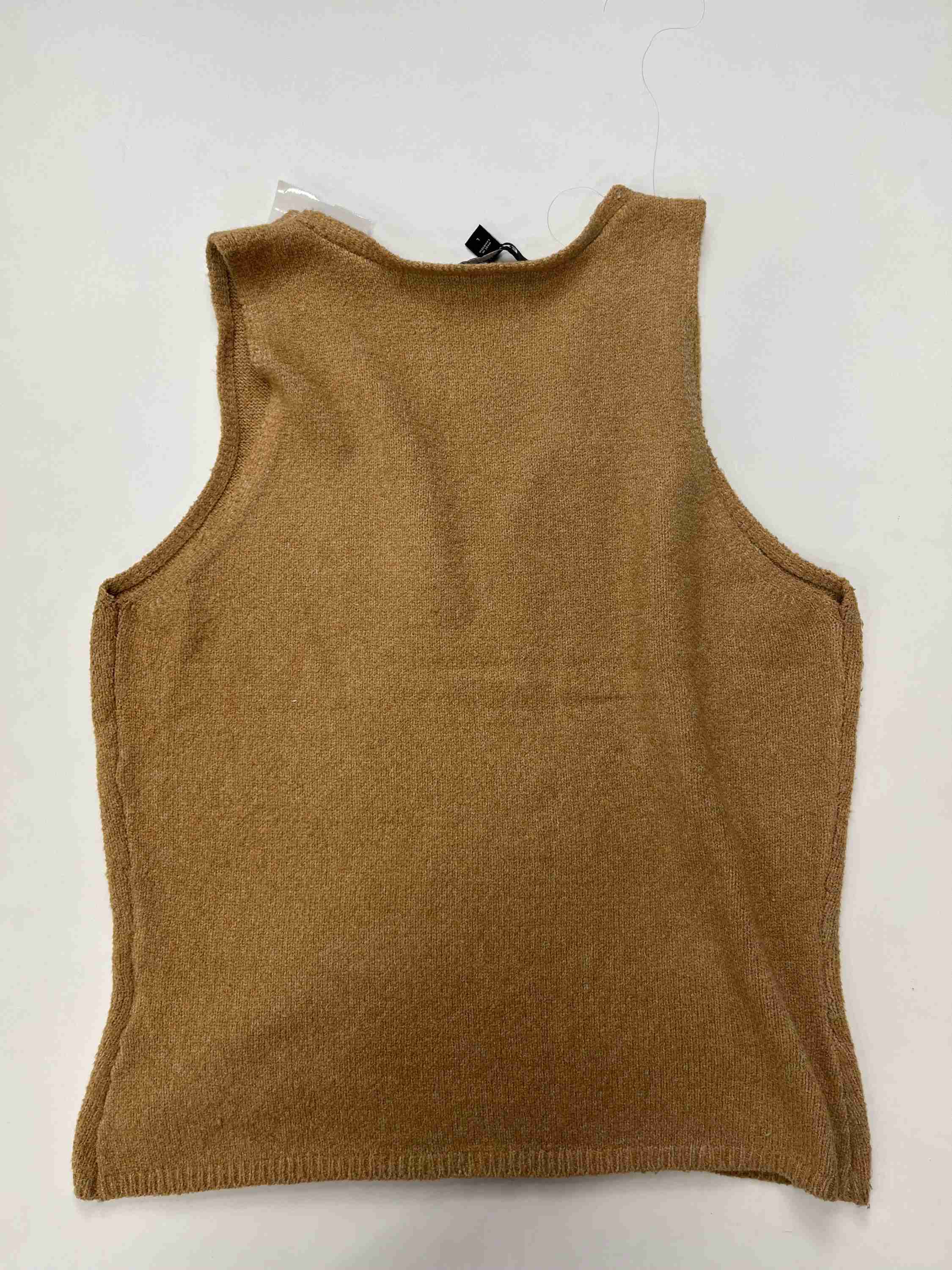 Brown Sweater Short Sleeve Express, Size L - Image 2