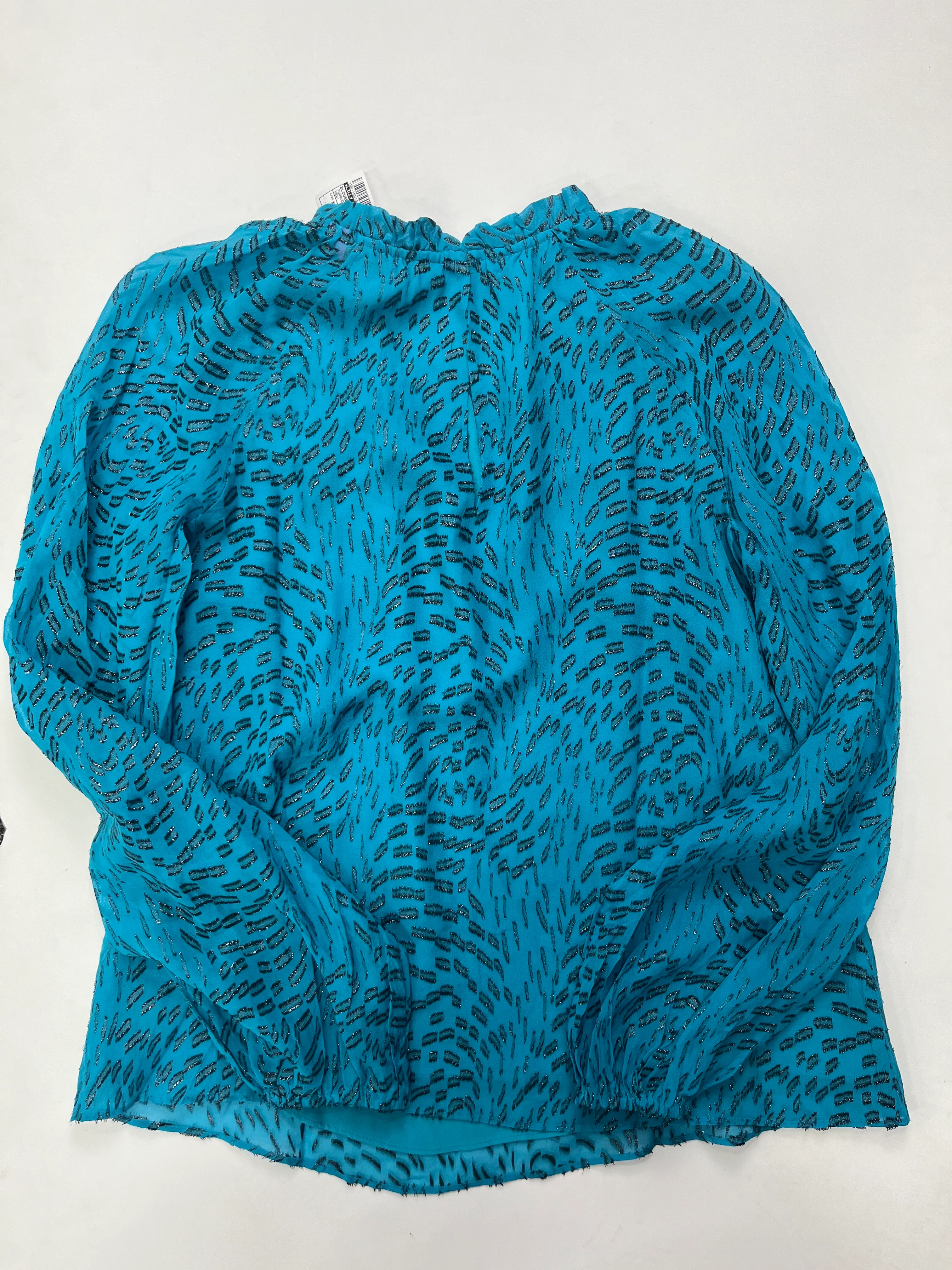 Turquoise Blouse Long Sleeve Lilly Pulitzer NWT, Size Xs - Image 2