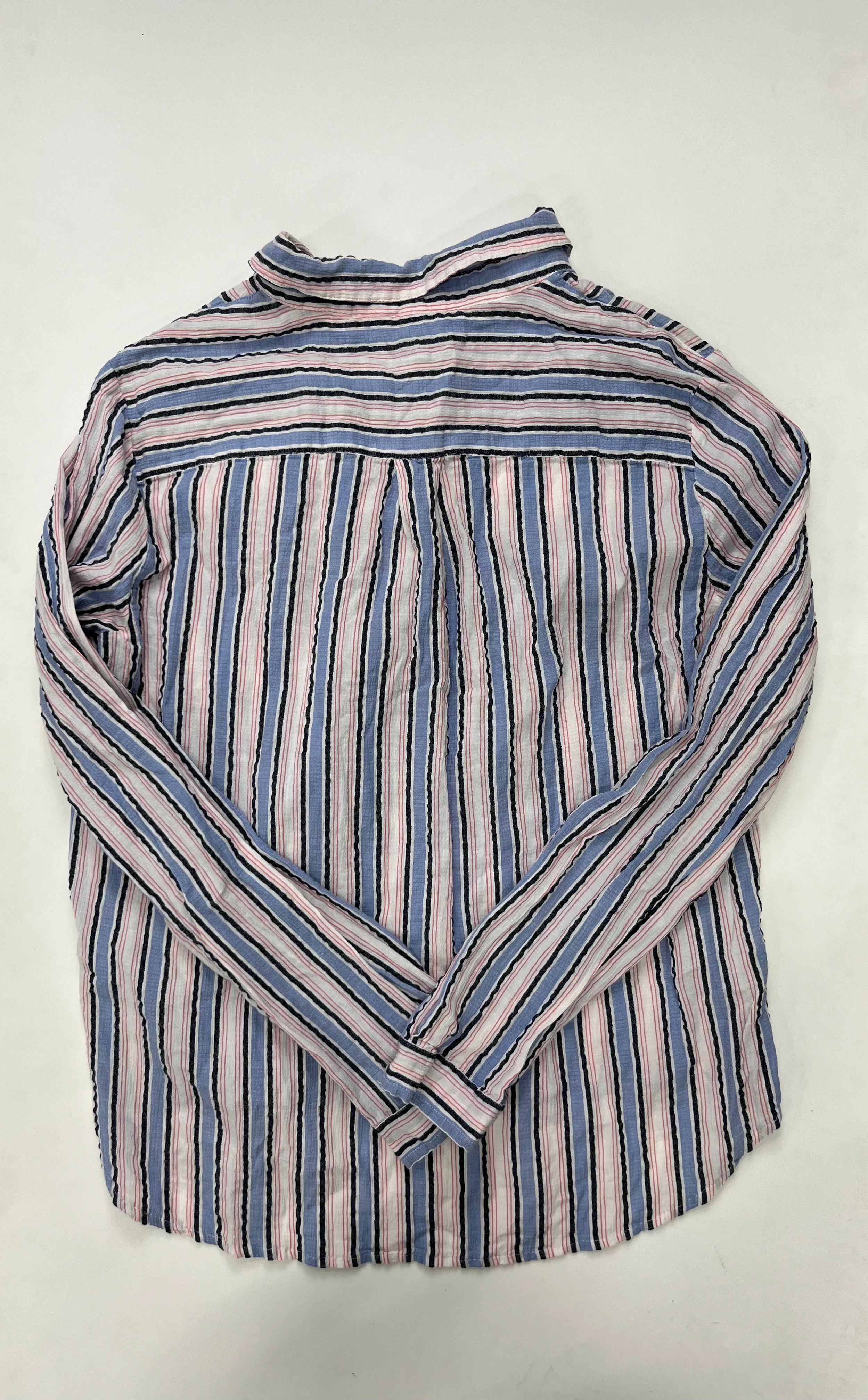 Striped Top Long Sleeve J Crew O, Size L - Image 2