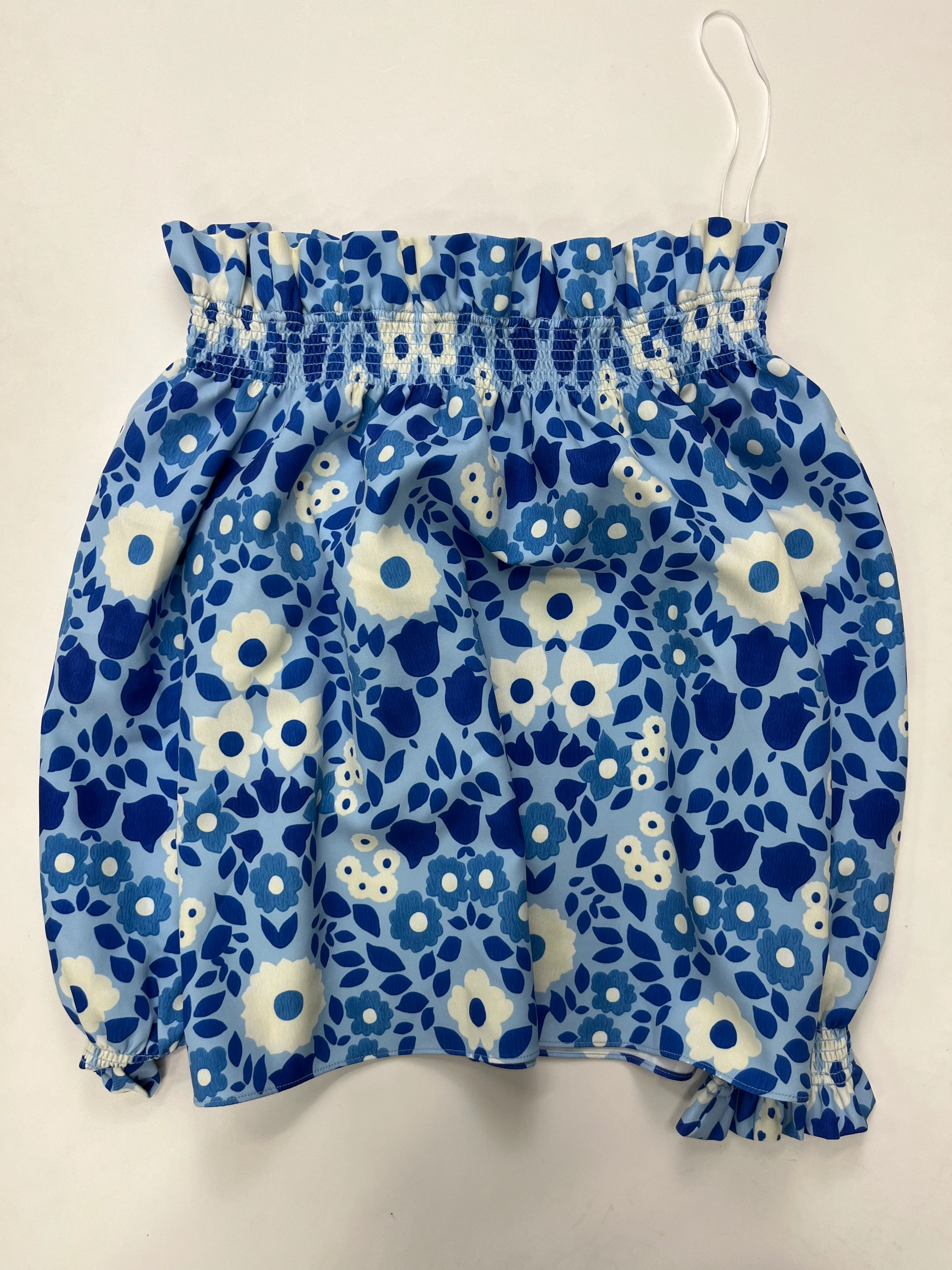 Blue Top Long Sleeve Tucker, Size Xs - Image 2