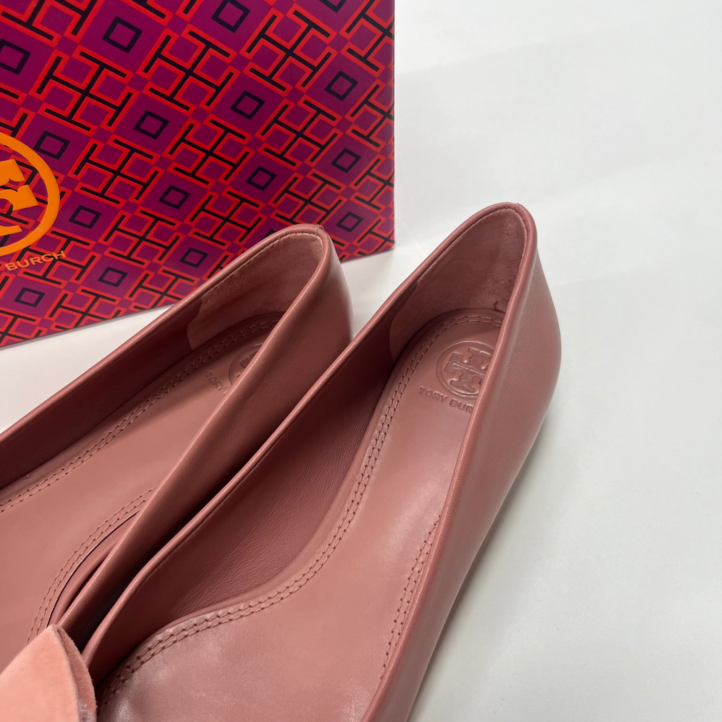 Pink Shoes Flats Ballet Tory Burch, Size 9 - Image 3