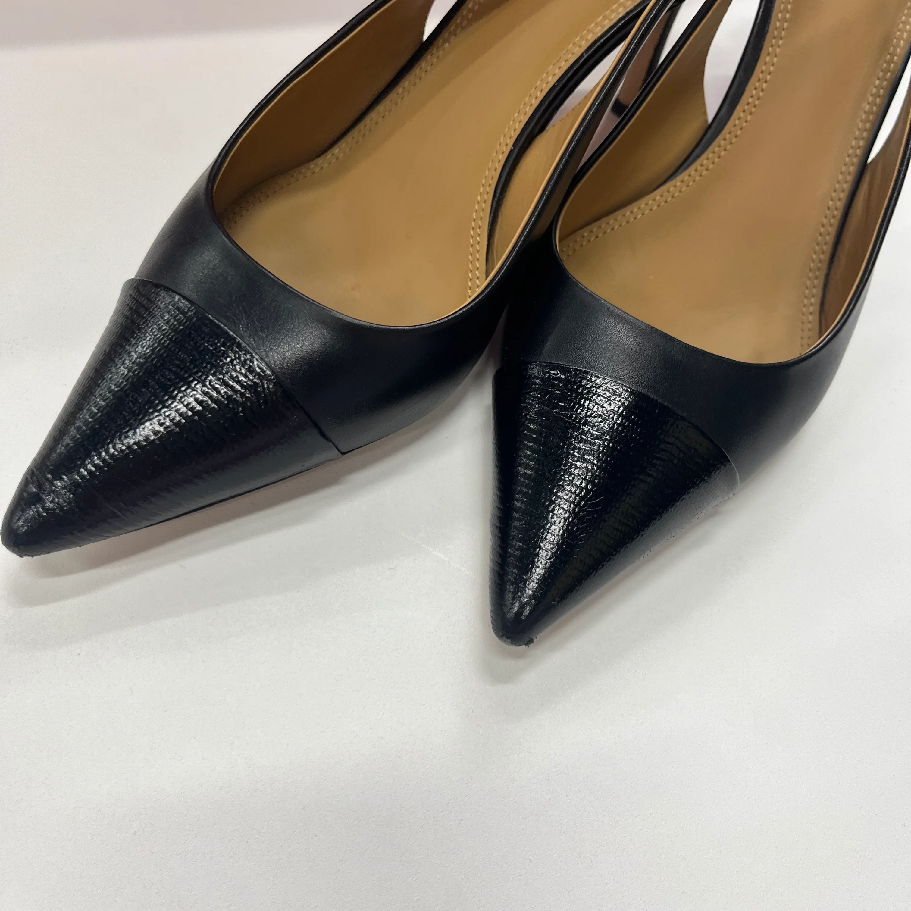 Black Shoes Heels D Orsay Tory Burch, Size 9 - Image 2