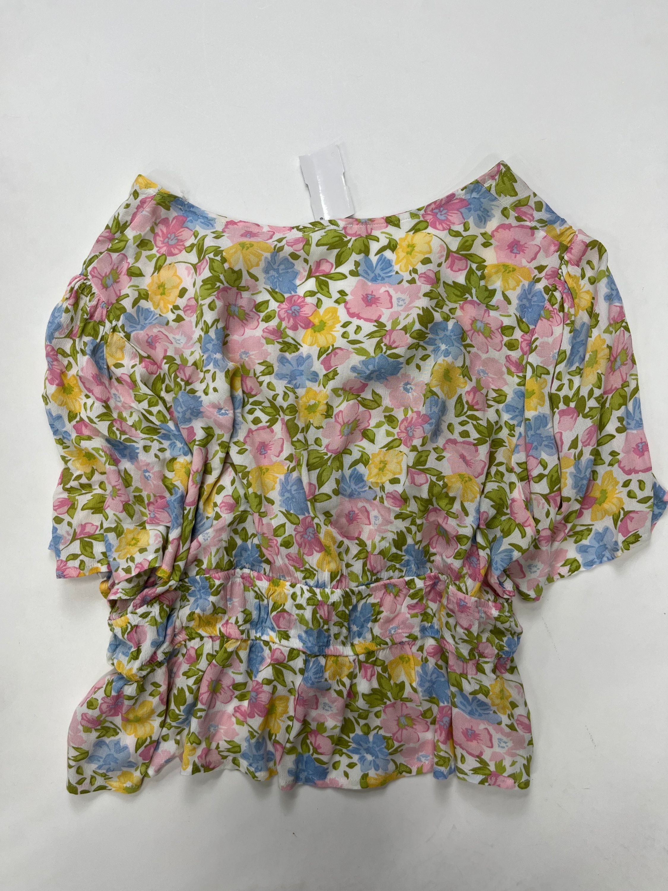 Floral Top Short Sleeve Primark, Size L - Image 2