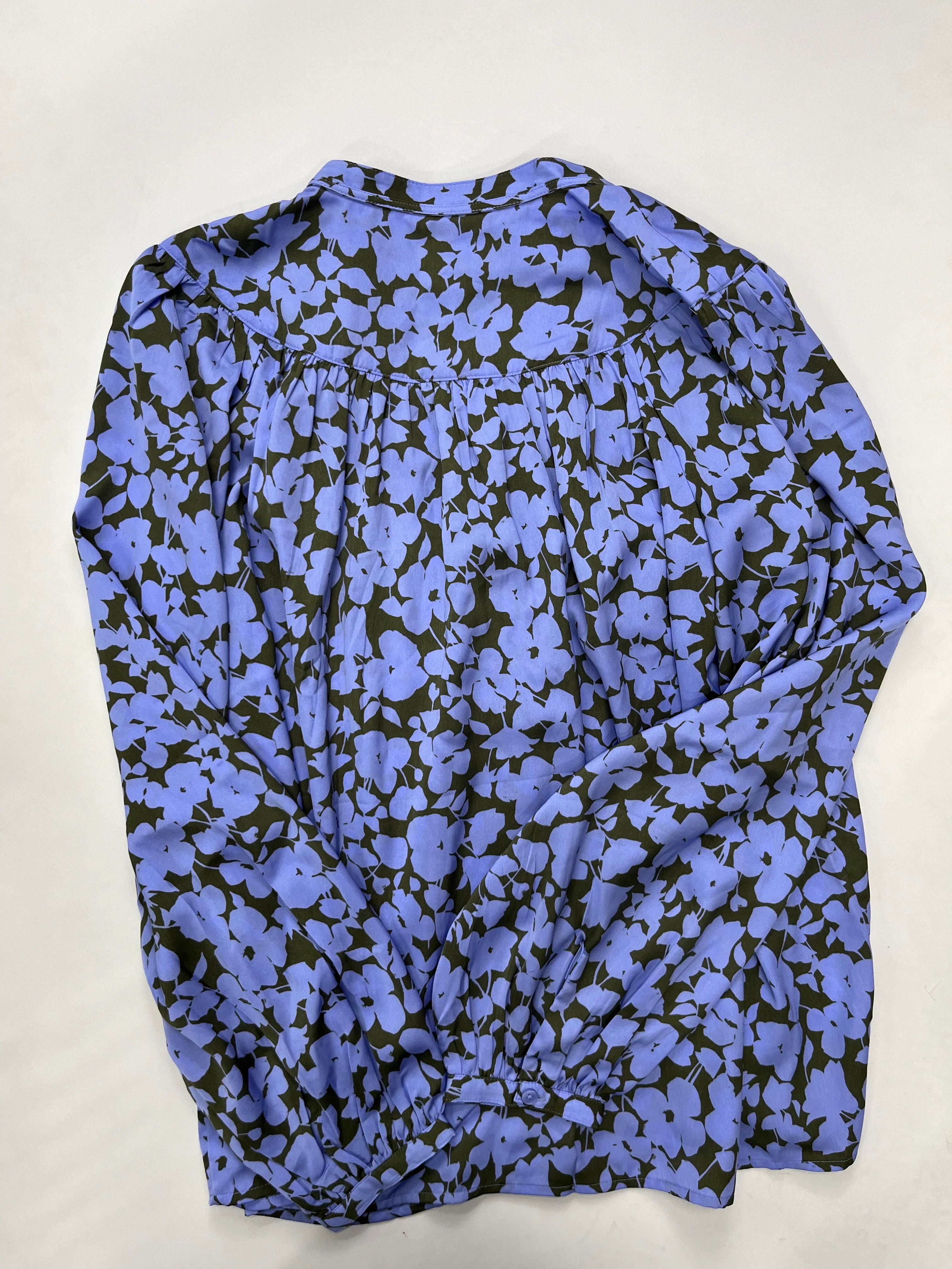 Periwinkle Blouse Long Sleeve Ann Taylor NWT, Size S - Image 2