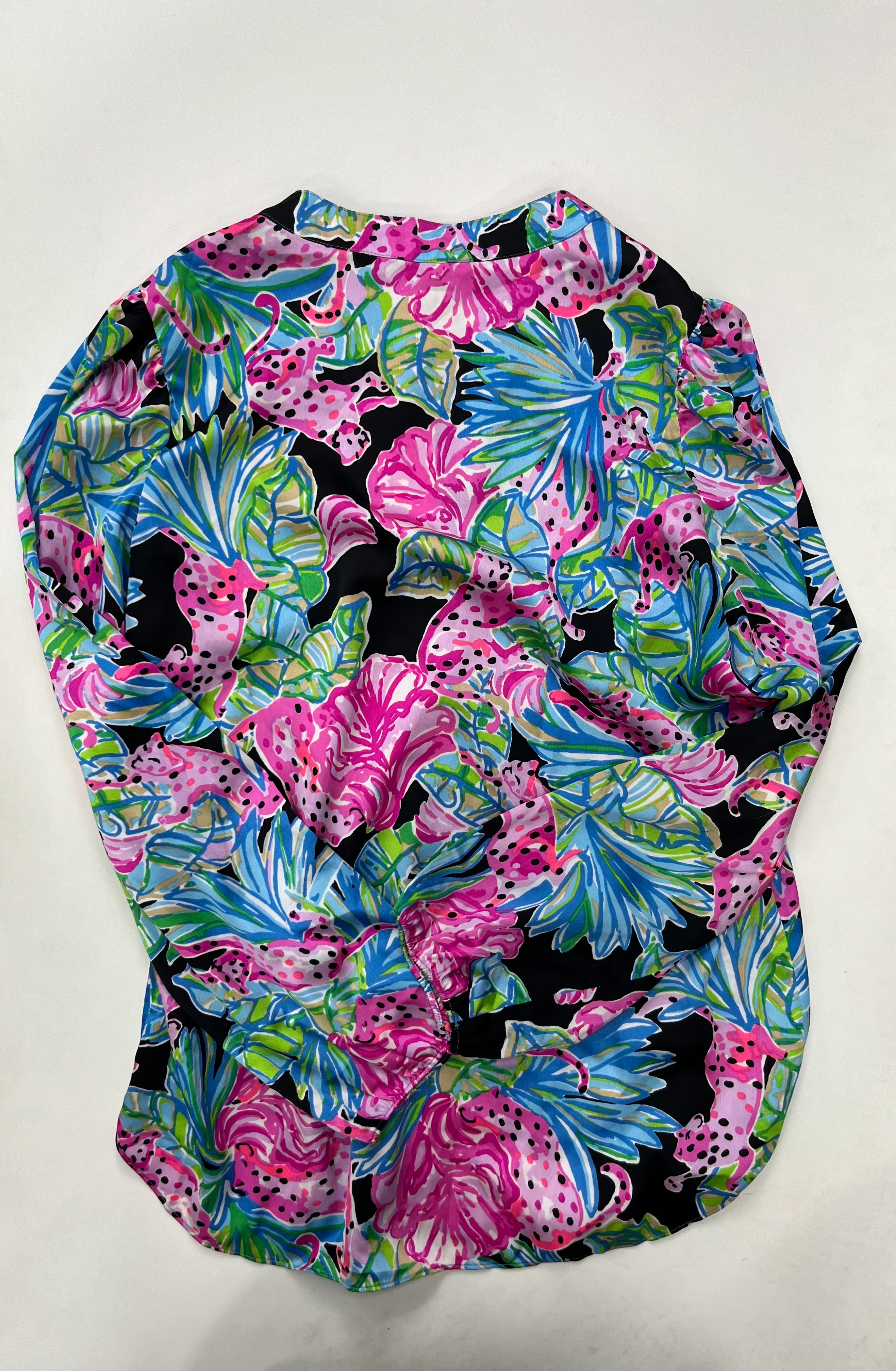 Multi-colored Blouse Long Sleeve Lilly Pulitzer, Size 2 - Image 2