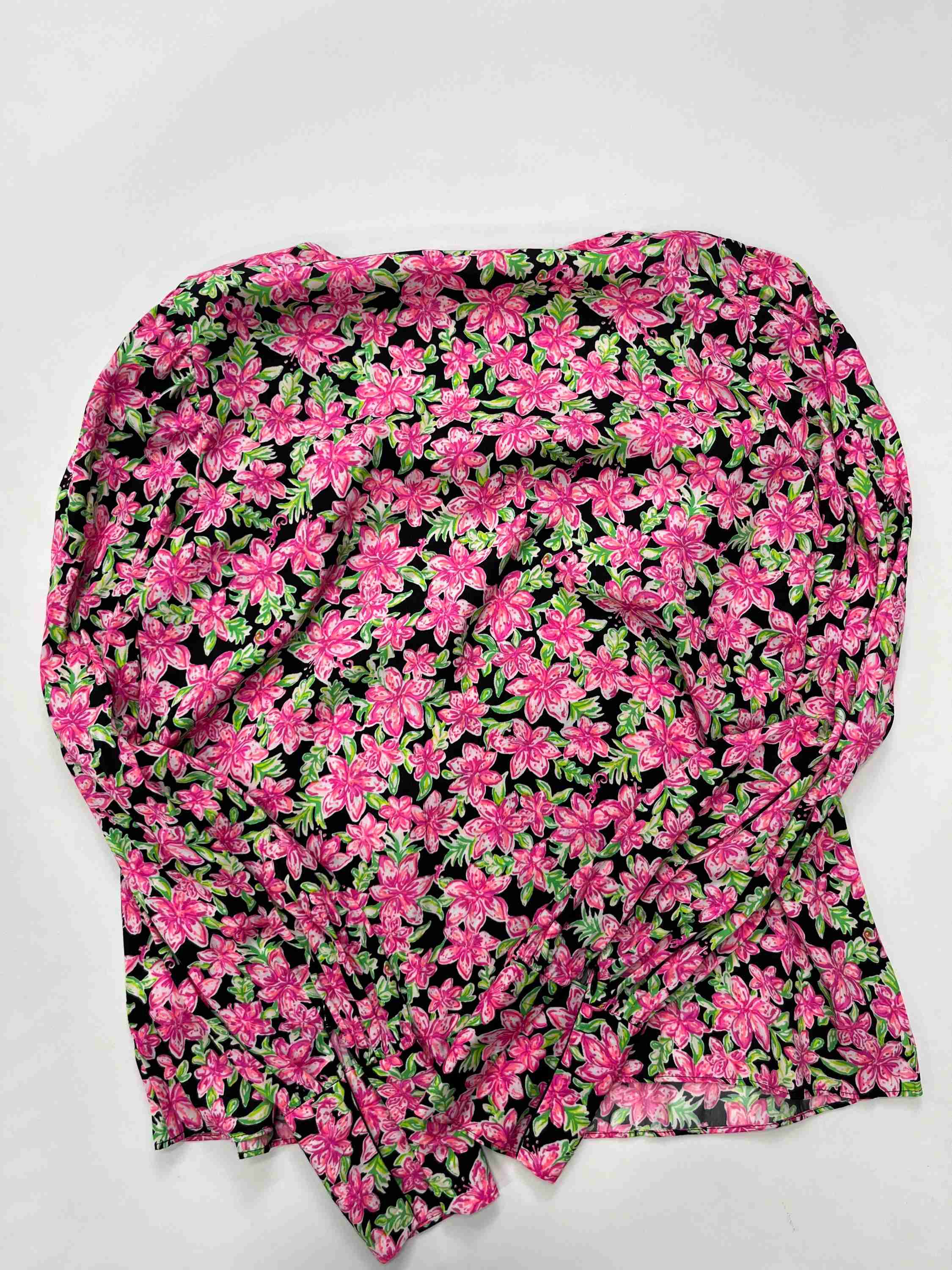 Multi-colored Blouse Long Sleeve Lilly Pulitzer, Size Xs - Image 2