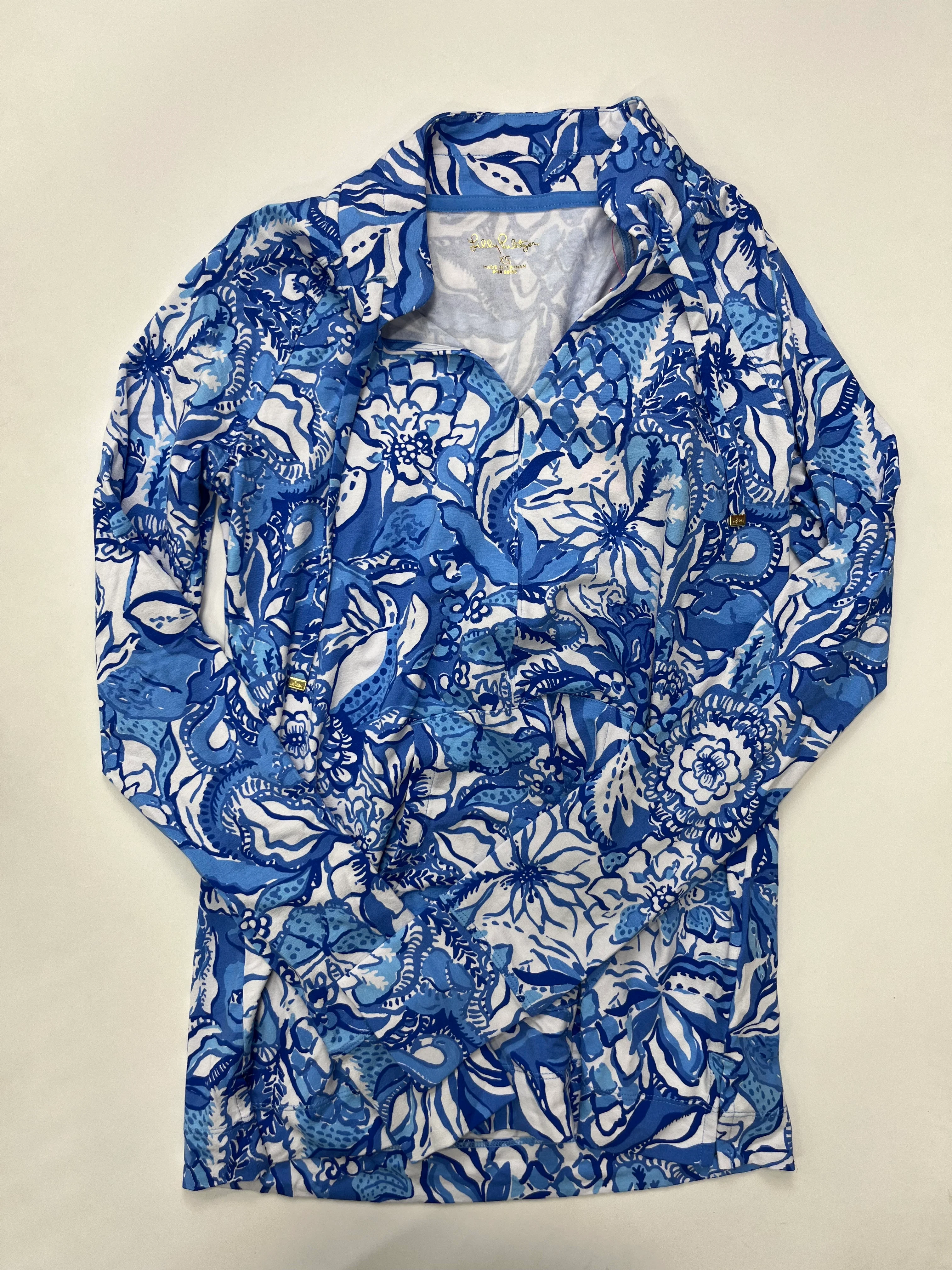 Multi-colored Blouse Long Sleeve Lilly Pulitzer NWT, Size Xxs - Image 1