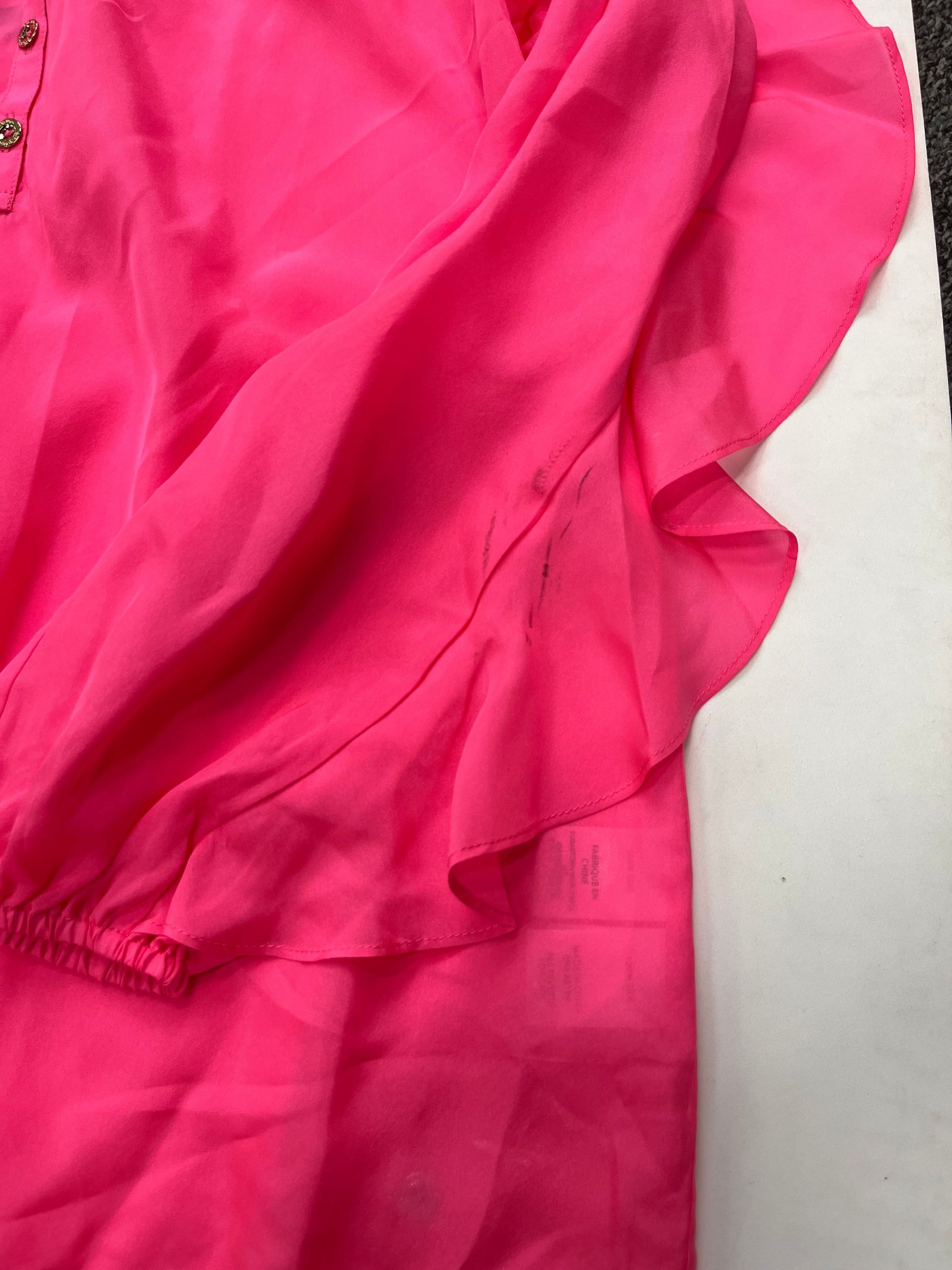 Pink Blouse Long Sleeve Lilly Pulitzer NWT, Size Xs - Image 3