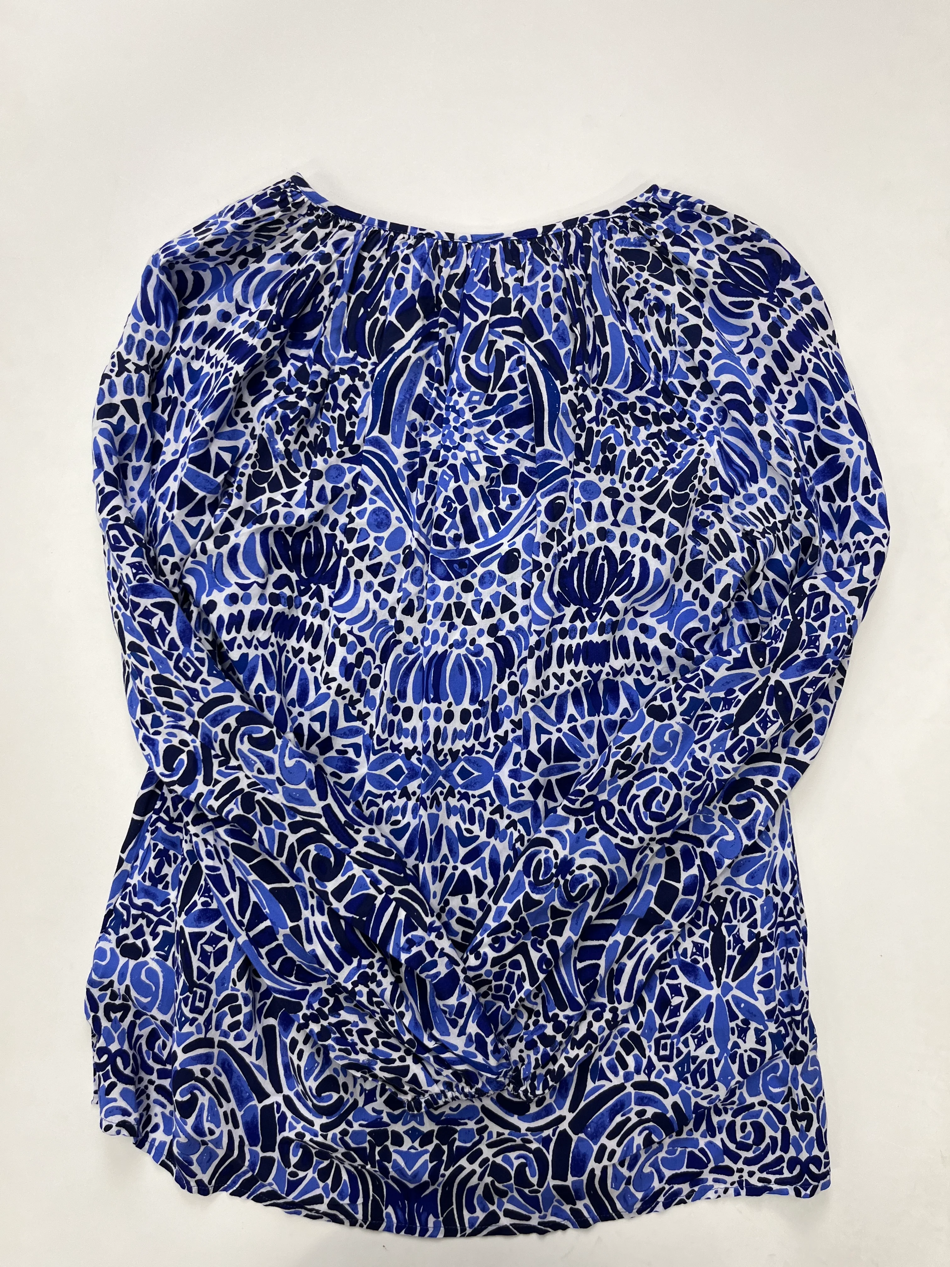 Blue Blouse Long Sleeve Lilly Pulitzer NWT, Size Xs - Image 2