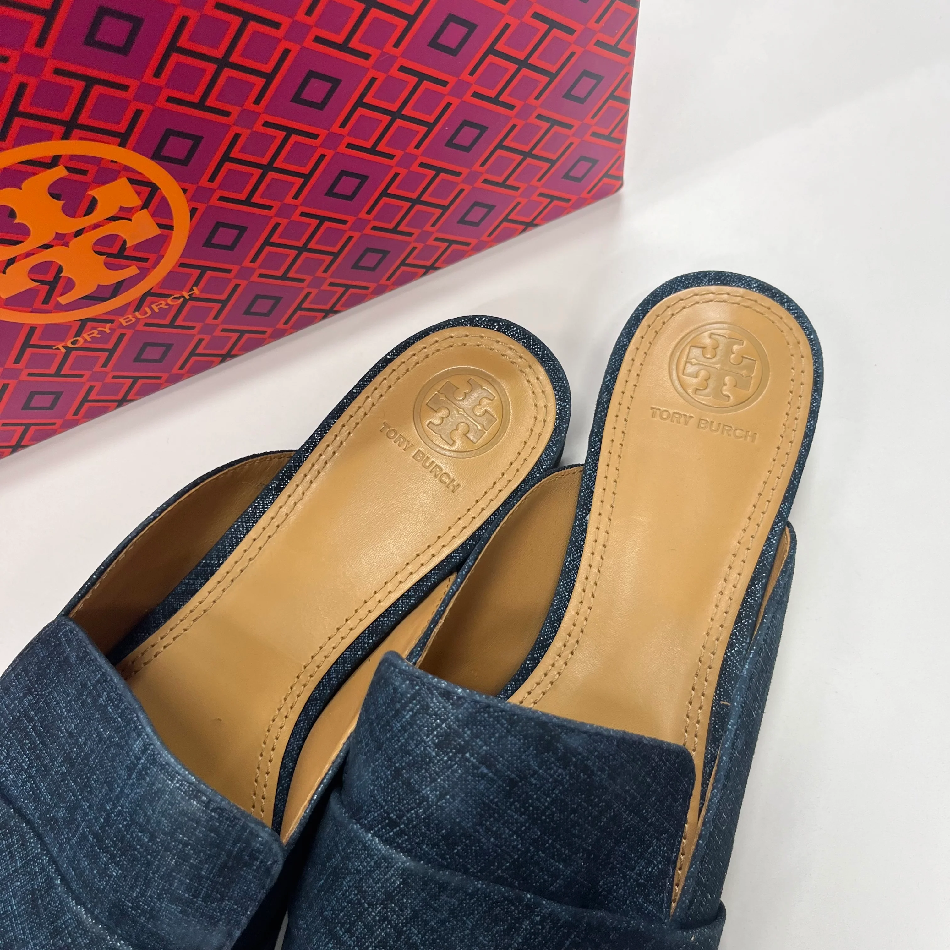 Blue Shoes Flats Ballet Tory Burch, Size 9 - Image 3