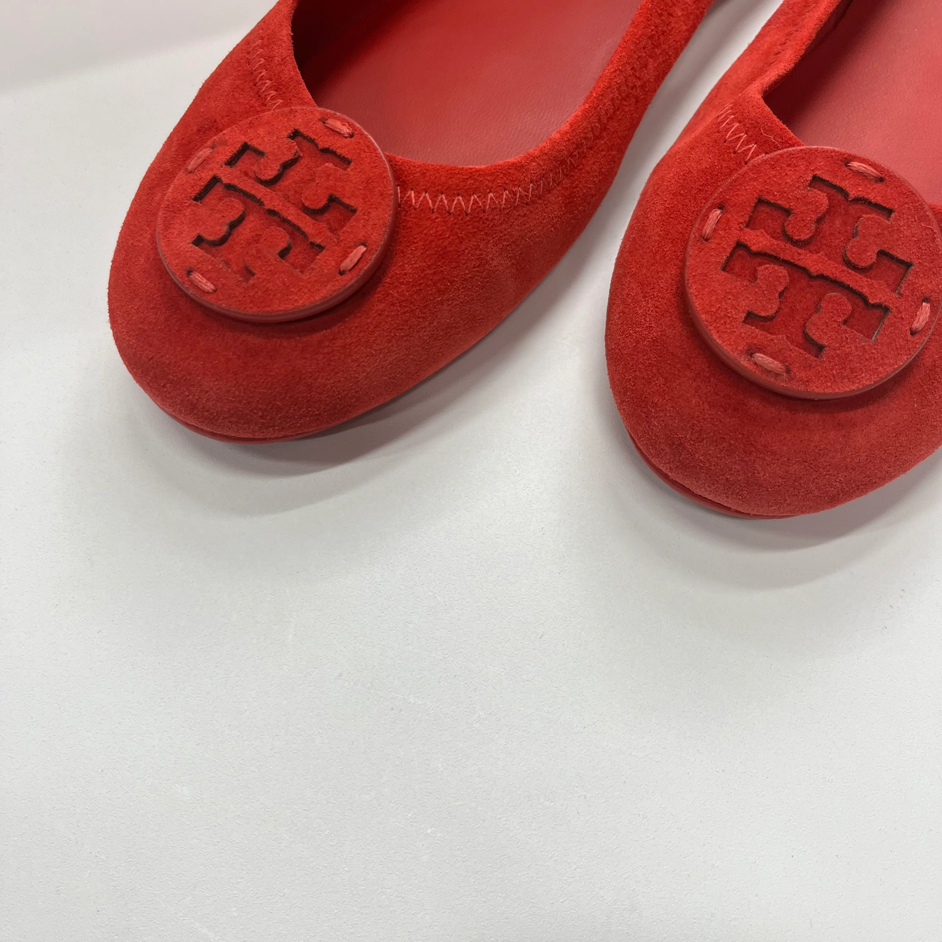 Red Shoes Flats Ballet Tory Burch, Size 9 - Image 2