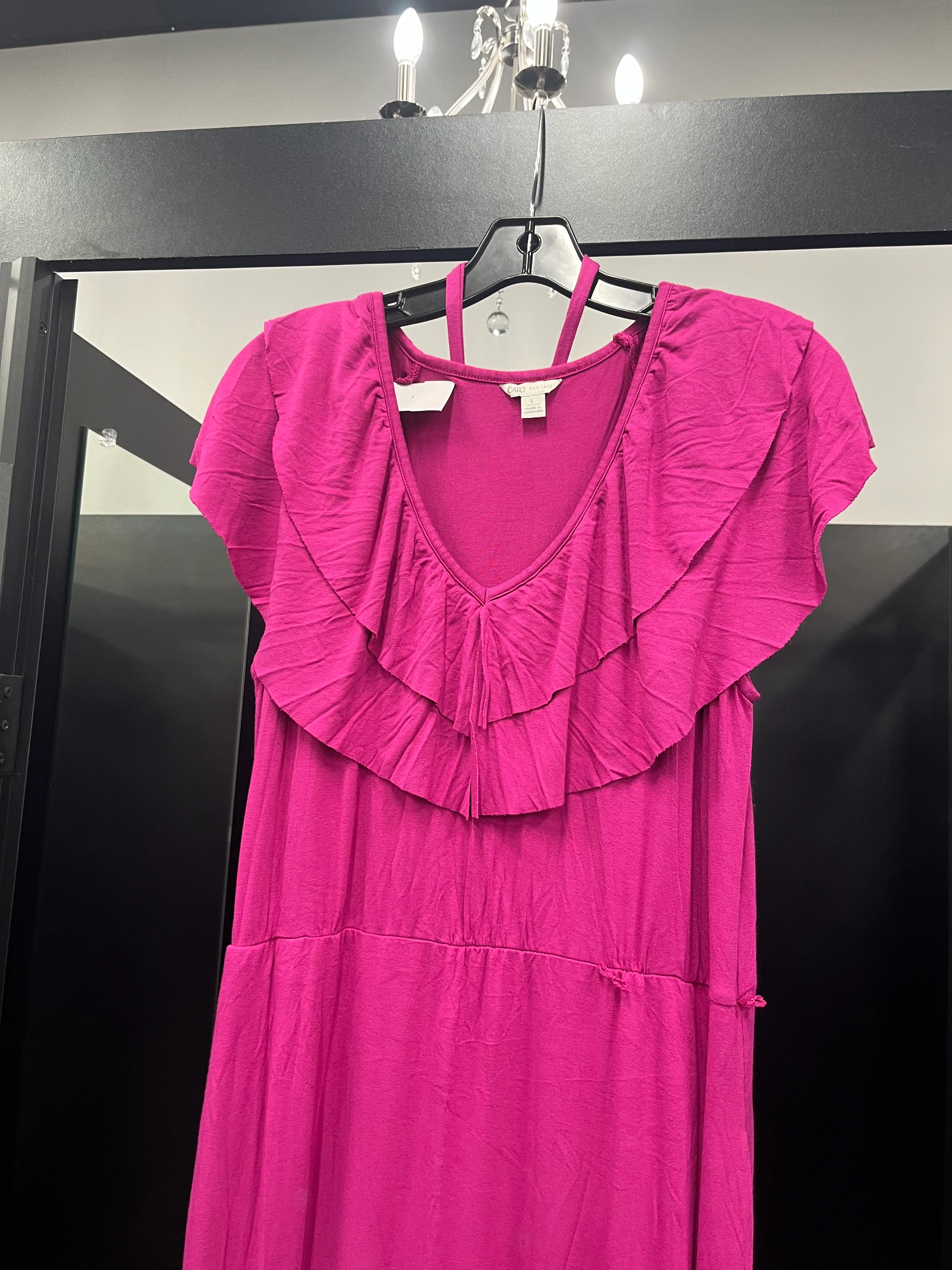 Dress Casual Maxi By Cato In Fuschia, Size: L - Image 3