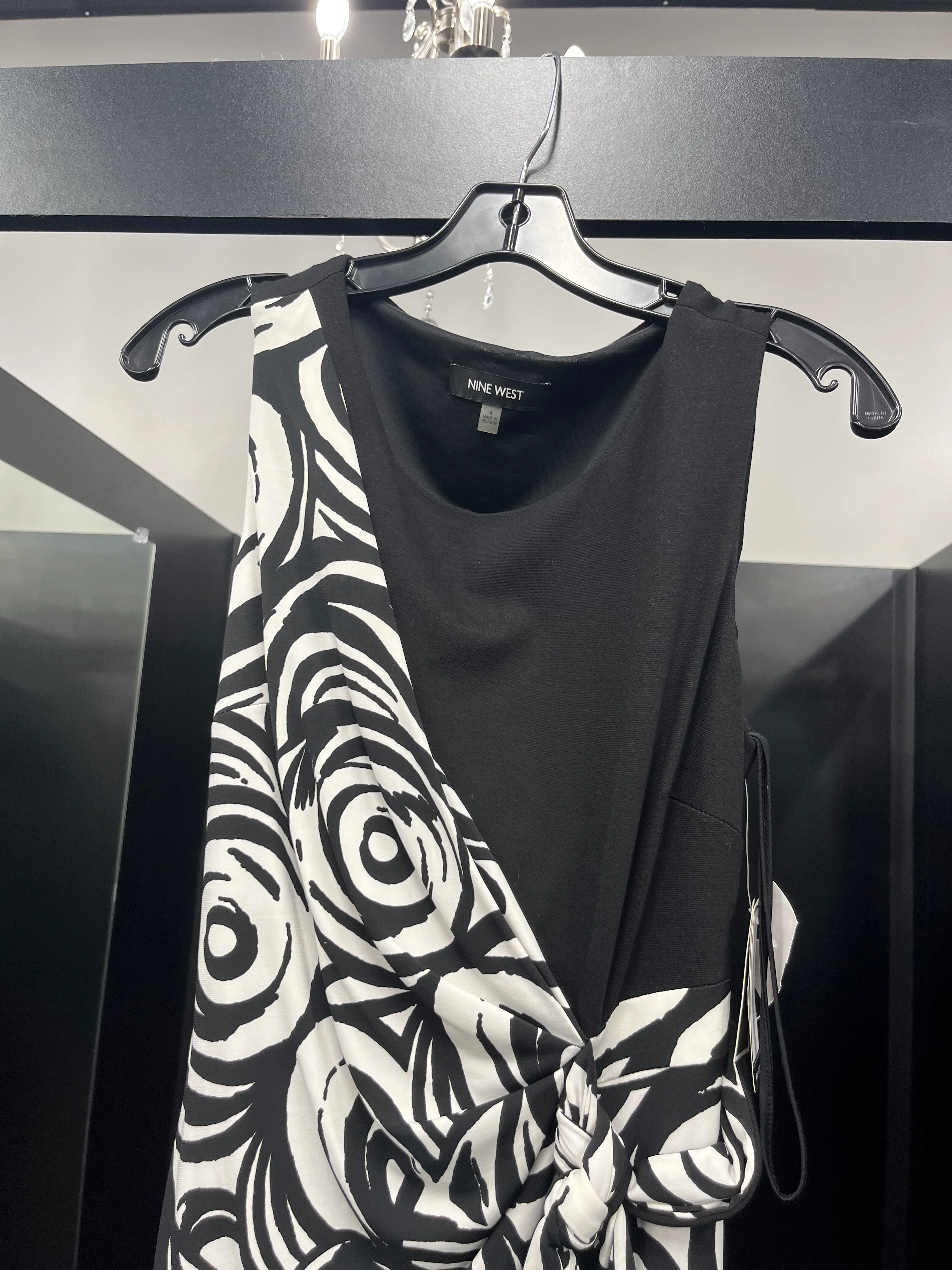 Black White Dress Work Nine West Apparel, Size S - Image 3