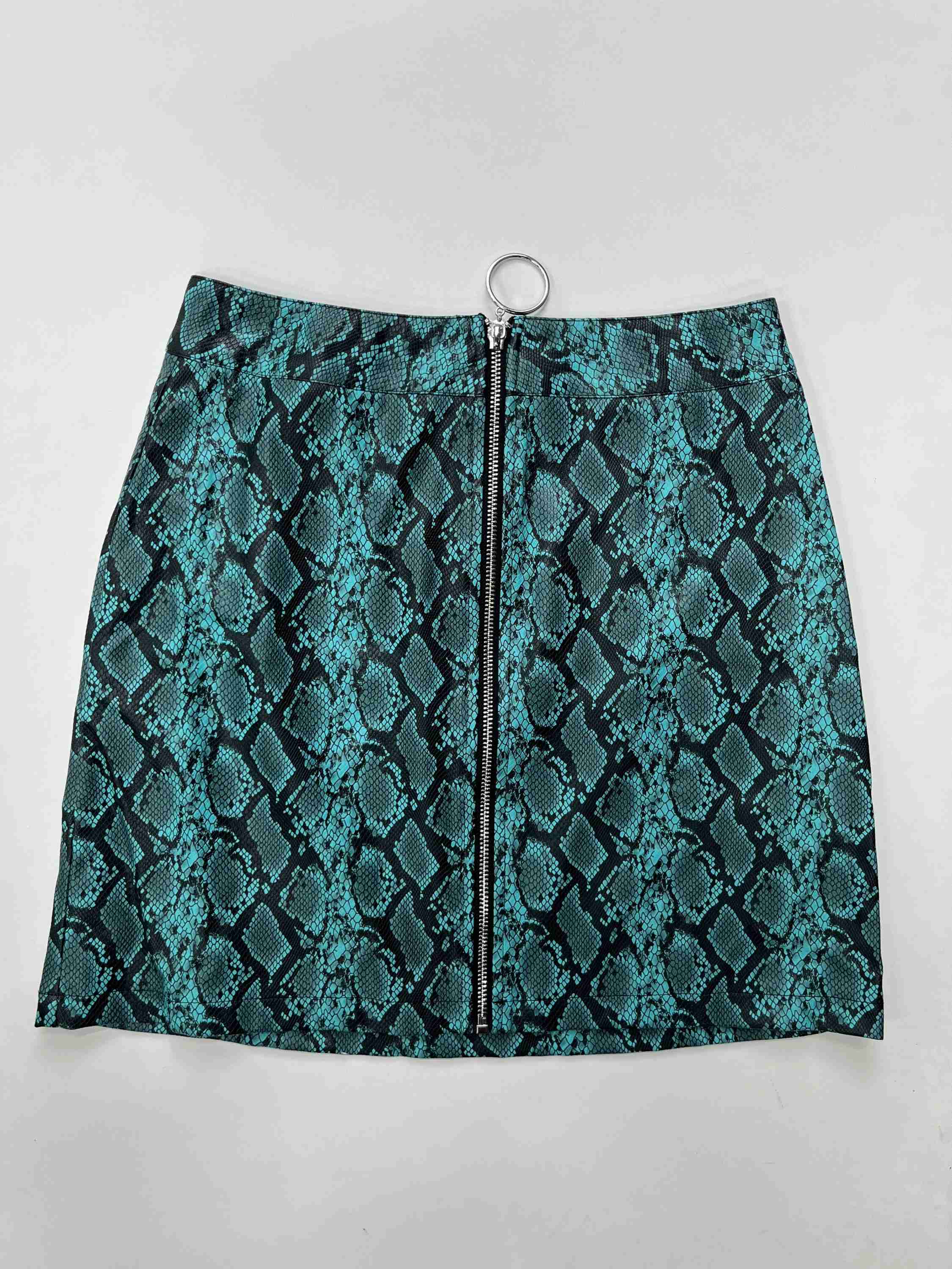 Animal Print Skirt Mini & Short Tiger Mist, Size 8