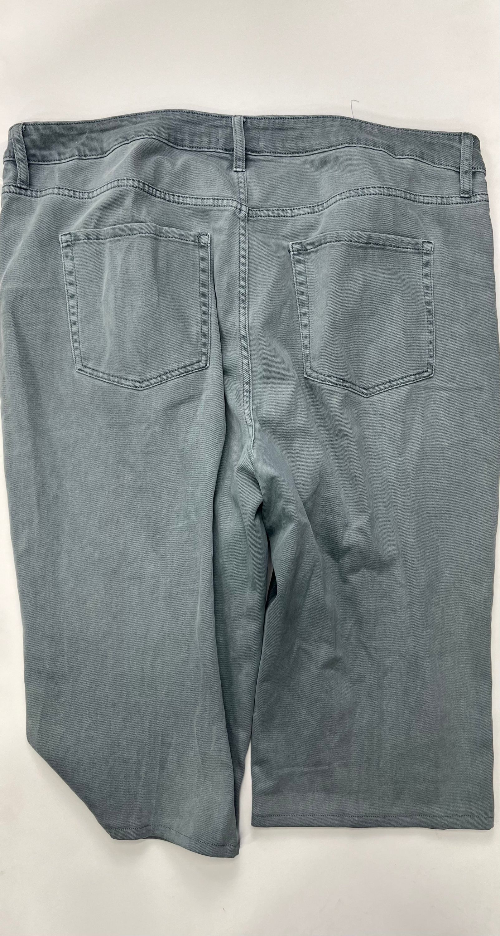Green Jeans Wide Leg Ava & Viv, Size 22 - Image 2