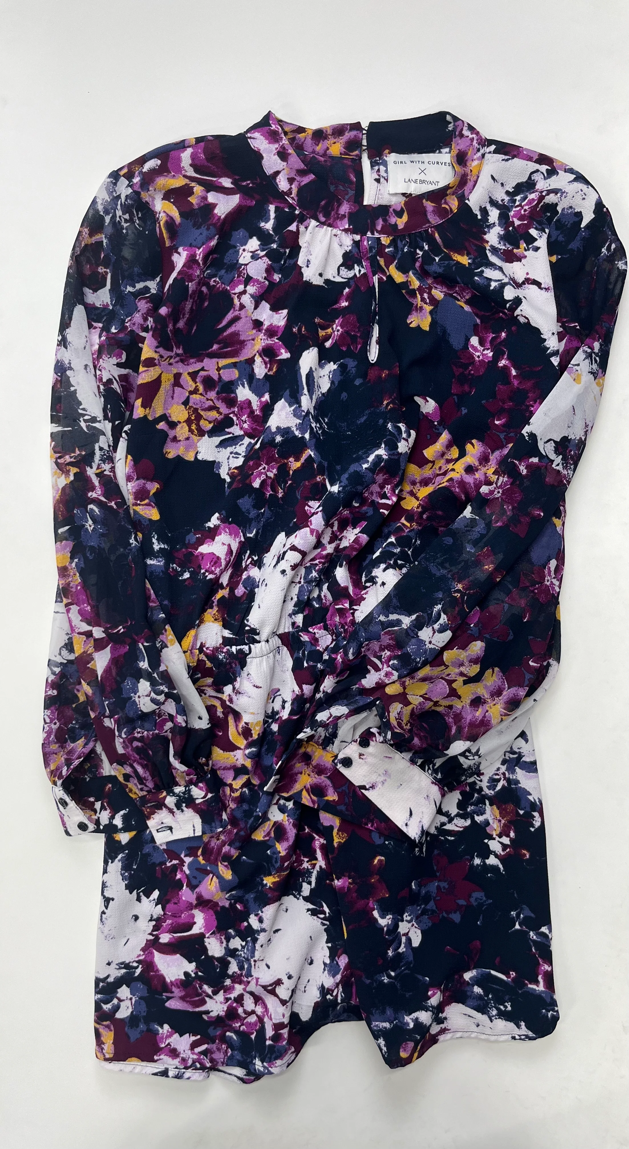 Floral Dress Casual Short Lane Bryant, Size 3x - Image 1