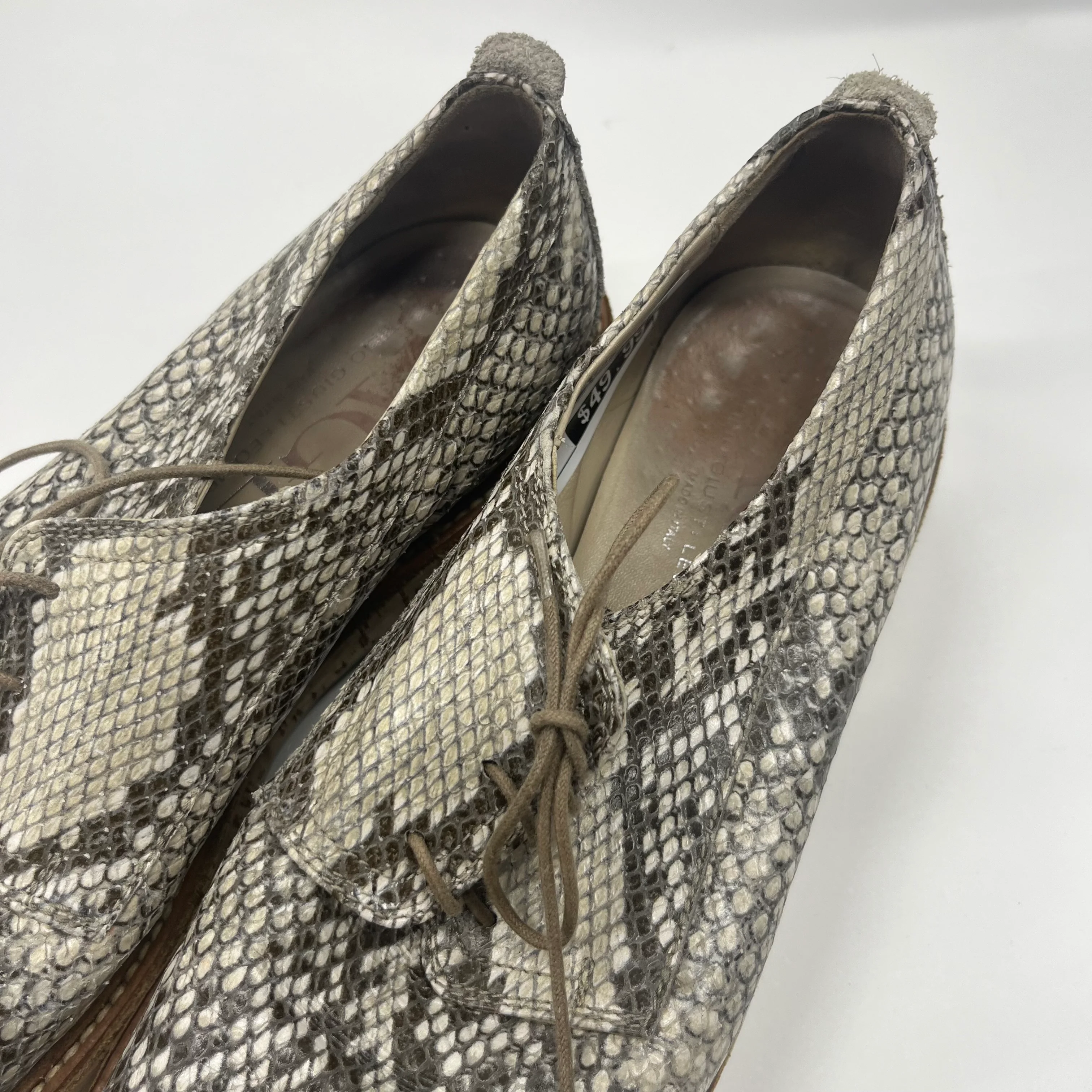 Animal Print Shoes Flats Loafer Oxford Agl, Size 9.5 - Image 3