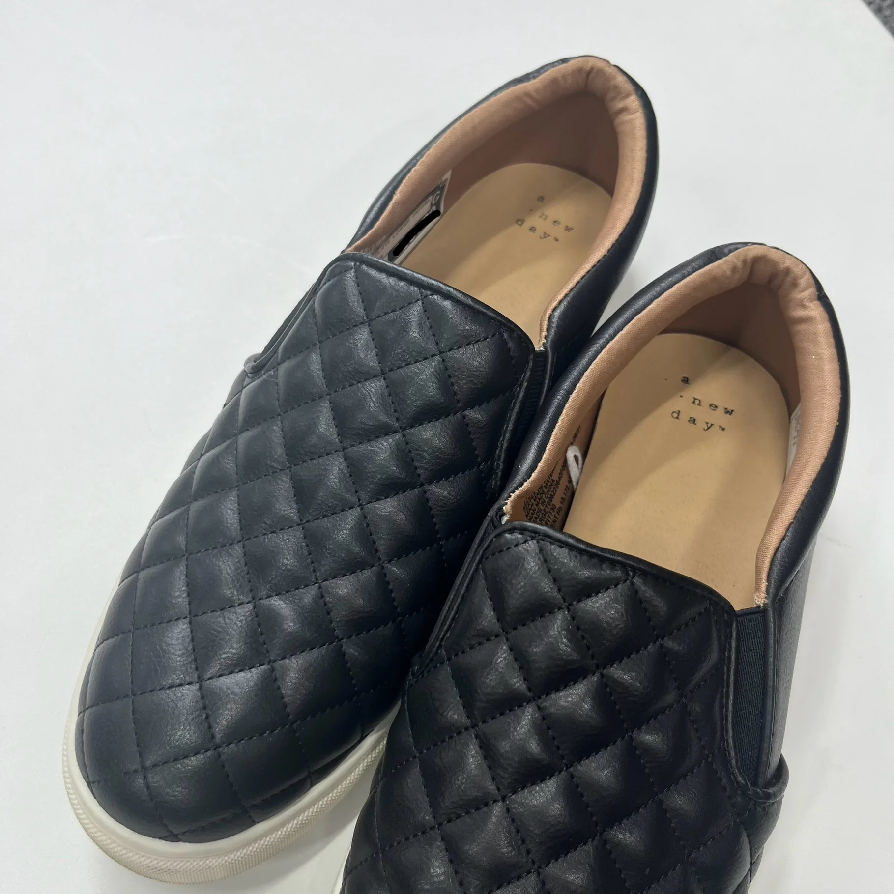 Black Shoes Flats Loafer Oxford A New Day, Size 11 - Image 3