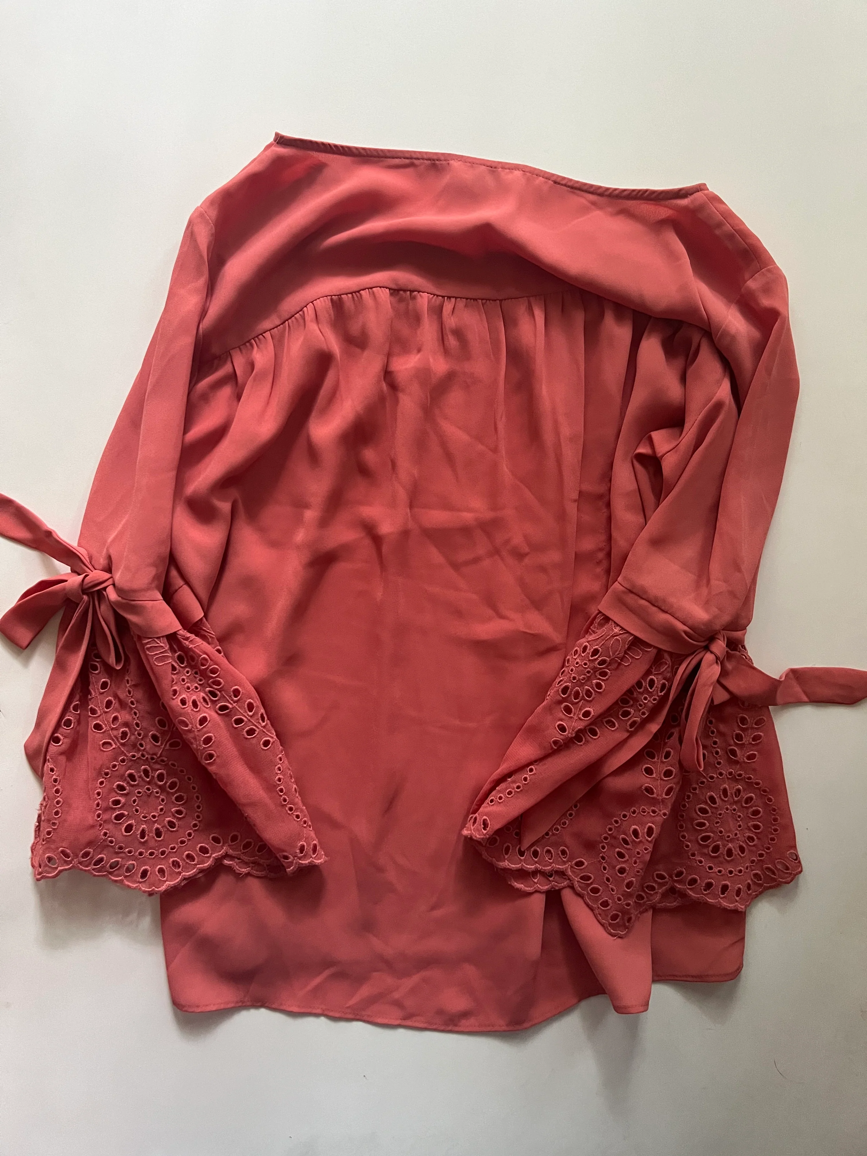 Rust Blouse Long Sleeve Loft, Size M - Image 2