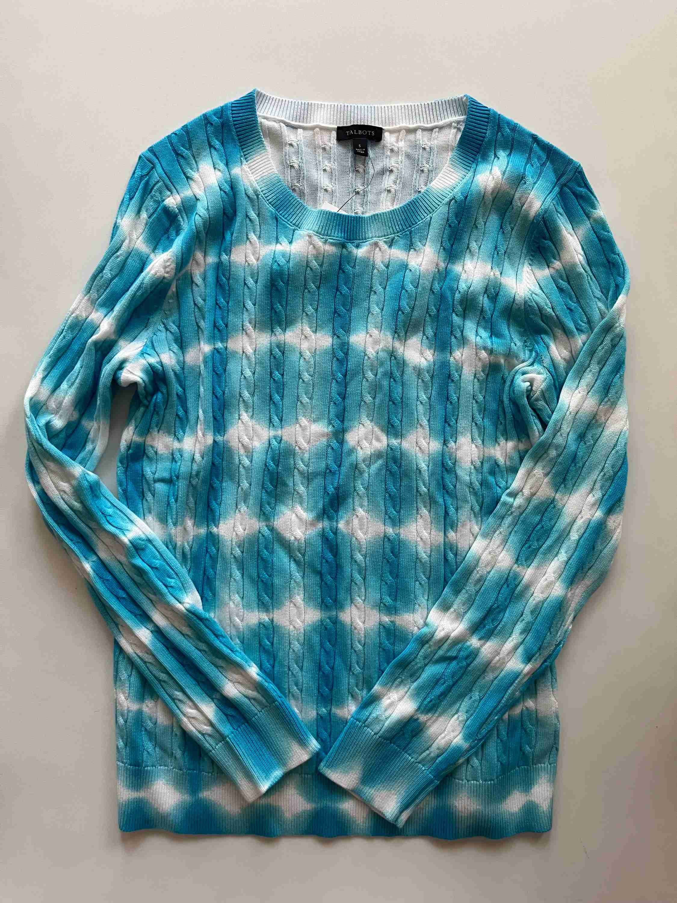 Turquoise Sweater Talbots, Size S - Image 1