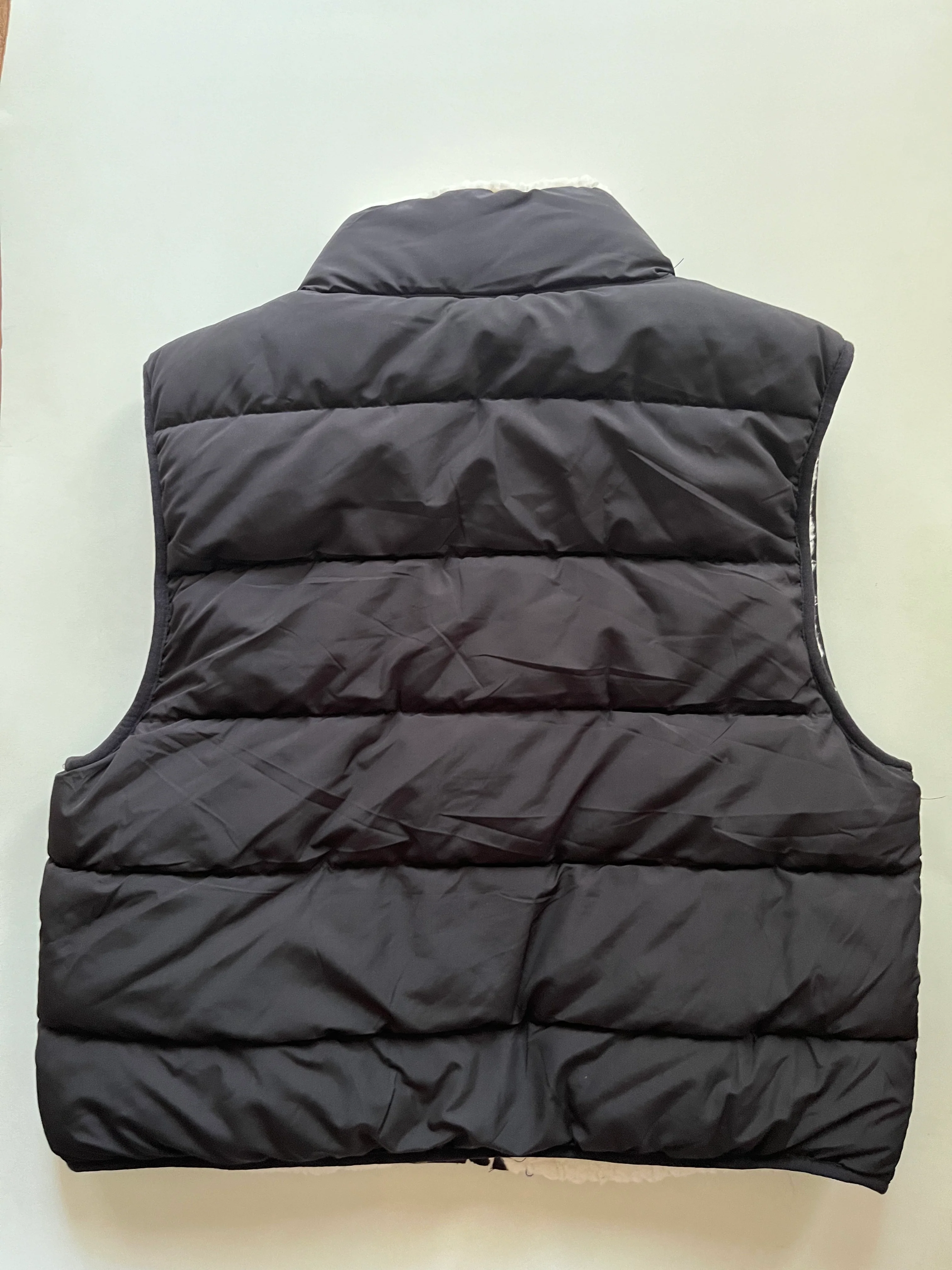 Black Vest Faux Fur & Sherpa Cmc, Size S - Image 2