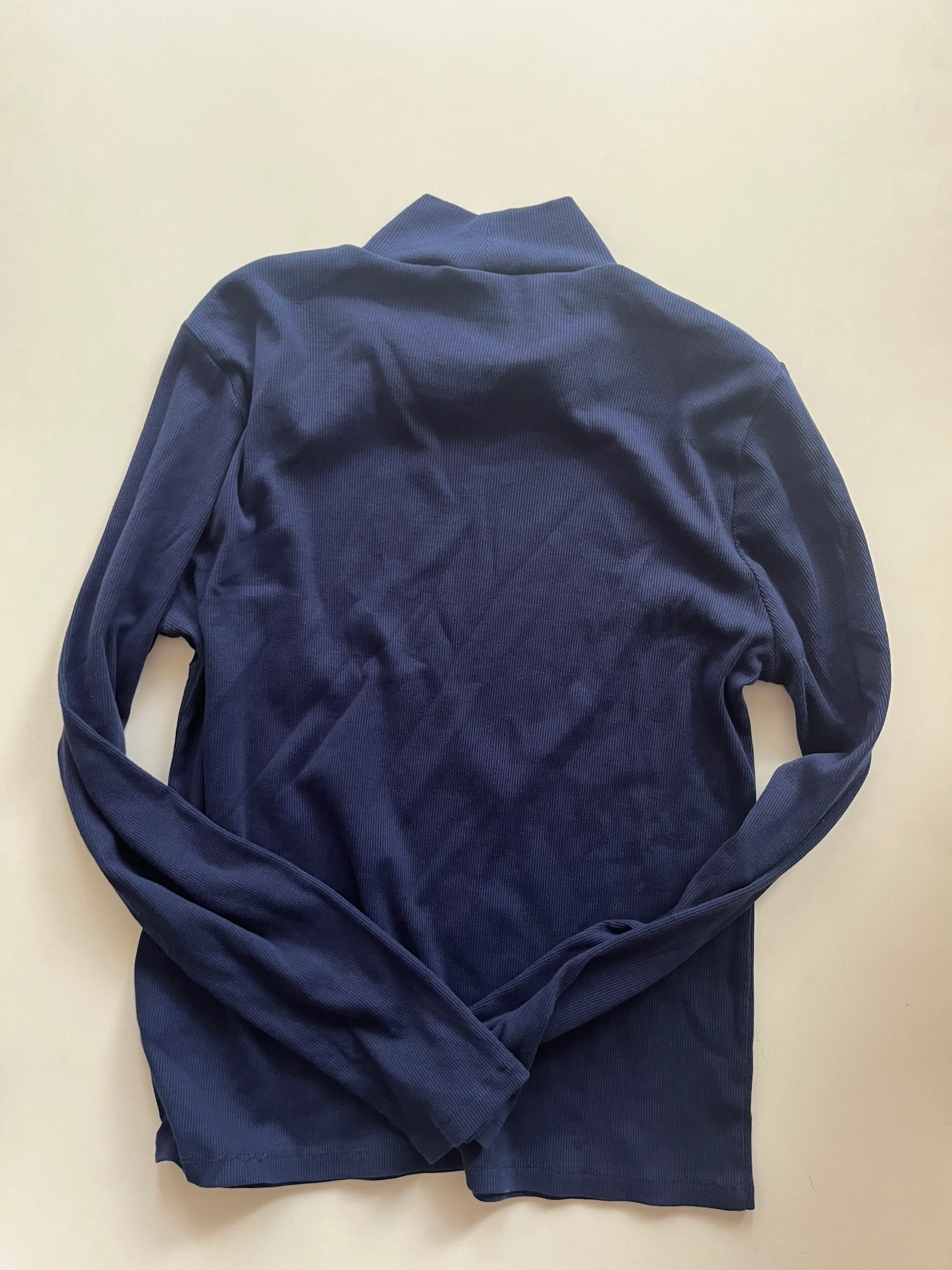 Navy Top Long Sleeve J Crew, Size L - Image 2