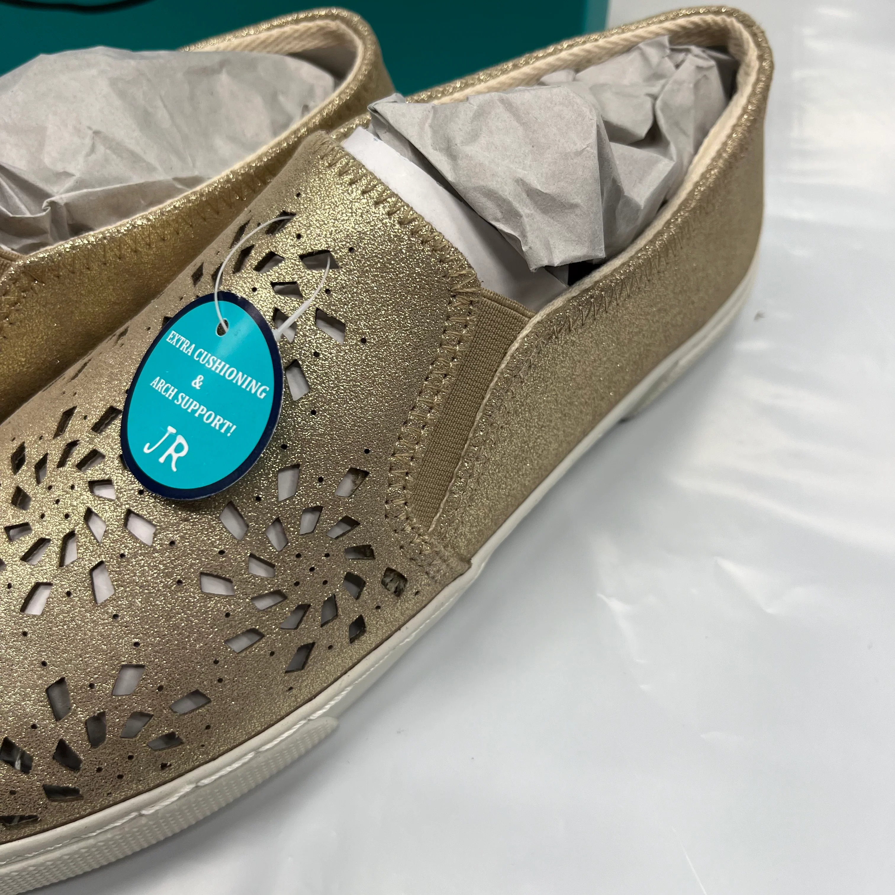 Bronze Shoes Flats Loafer Oxford Jack Rogers, Size 10 - Image 3