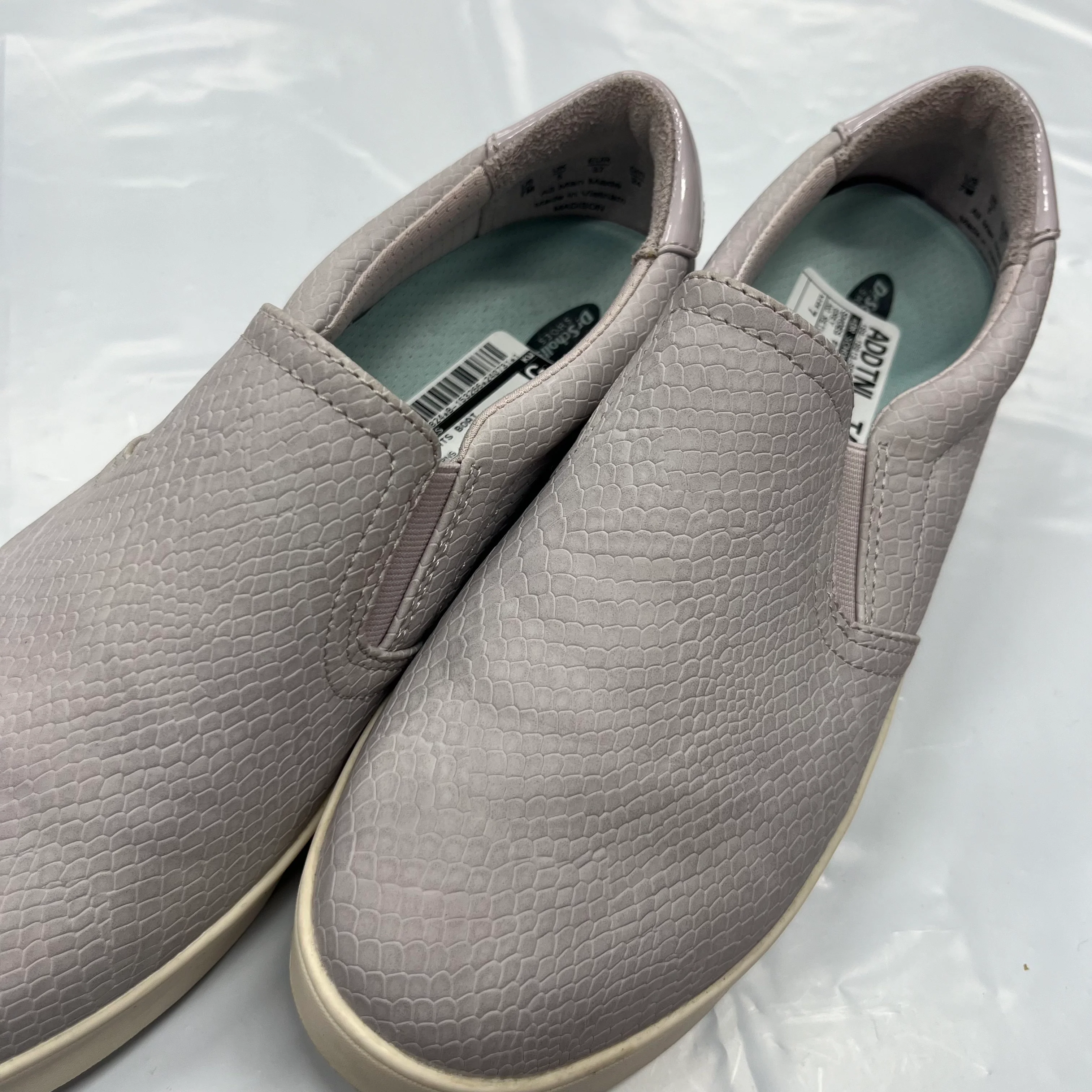 Grey Shoes Flats Boat Dr Scholls, Size 7 - Image 3
