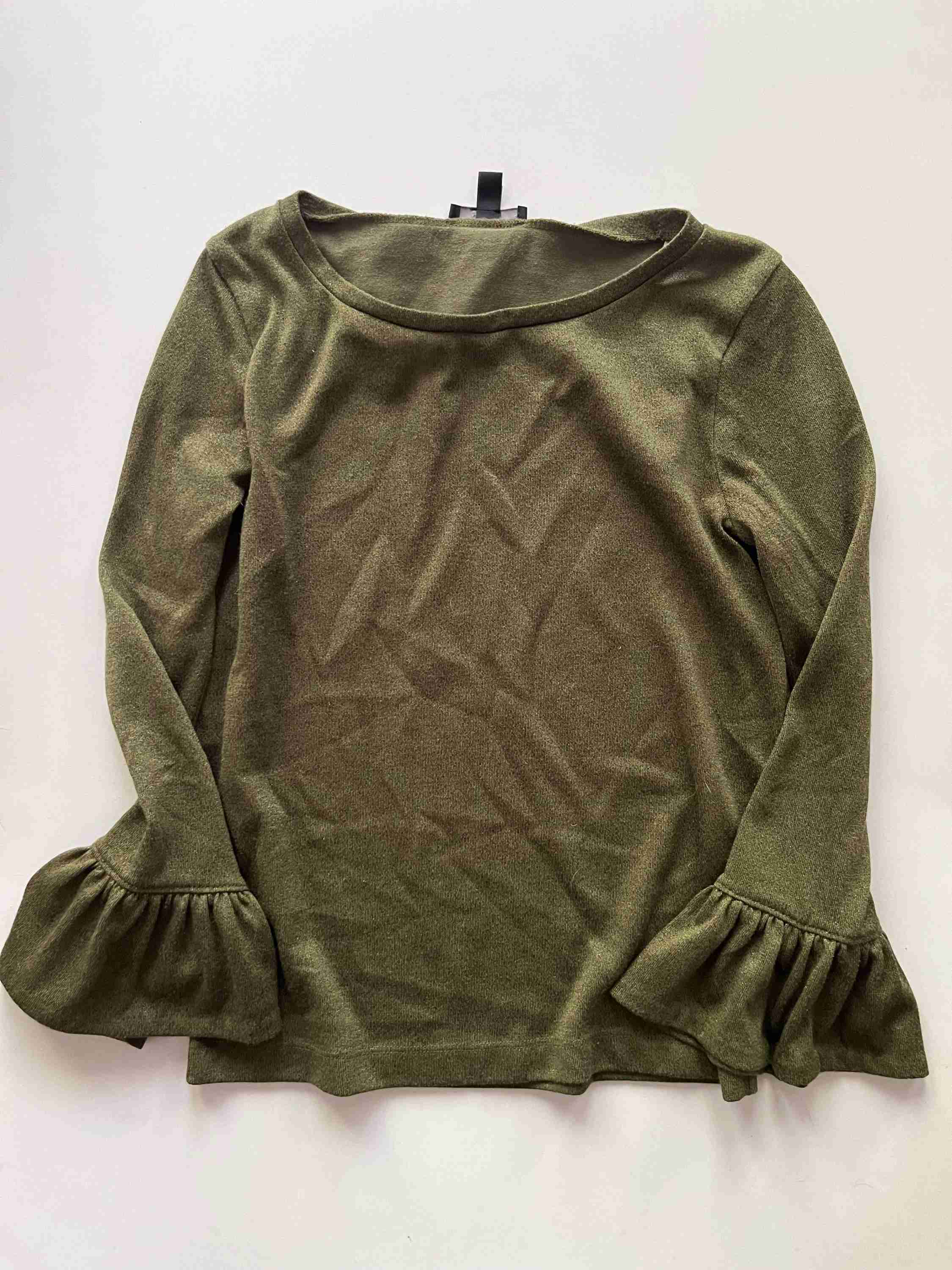 Top Long Sleeve By J Crew In Green, Size: S - Image 1
