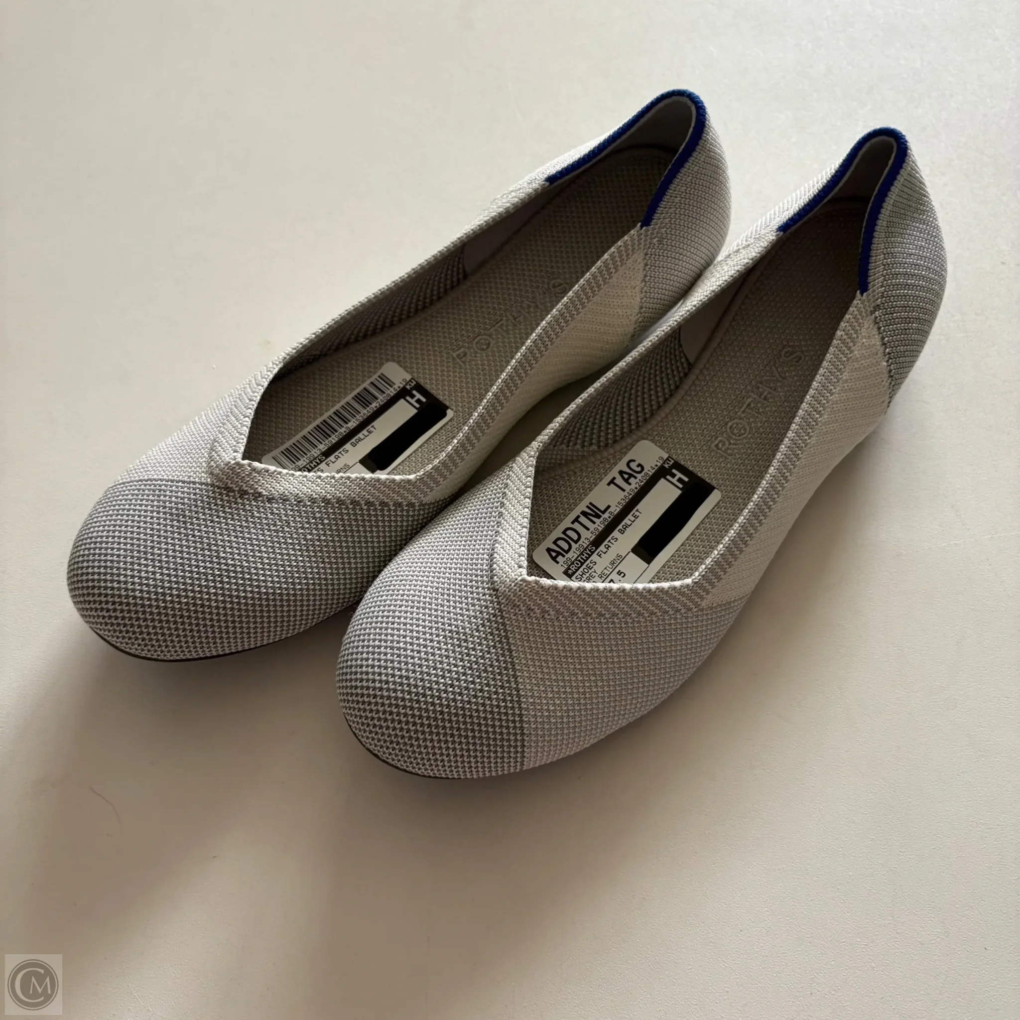 Shoes Flats Ballet By Rothys In Grey, Size: 7.5 - Image 1