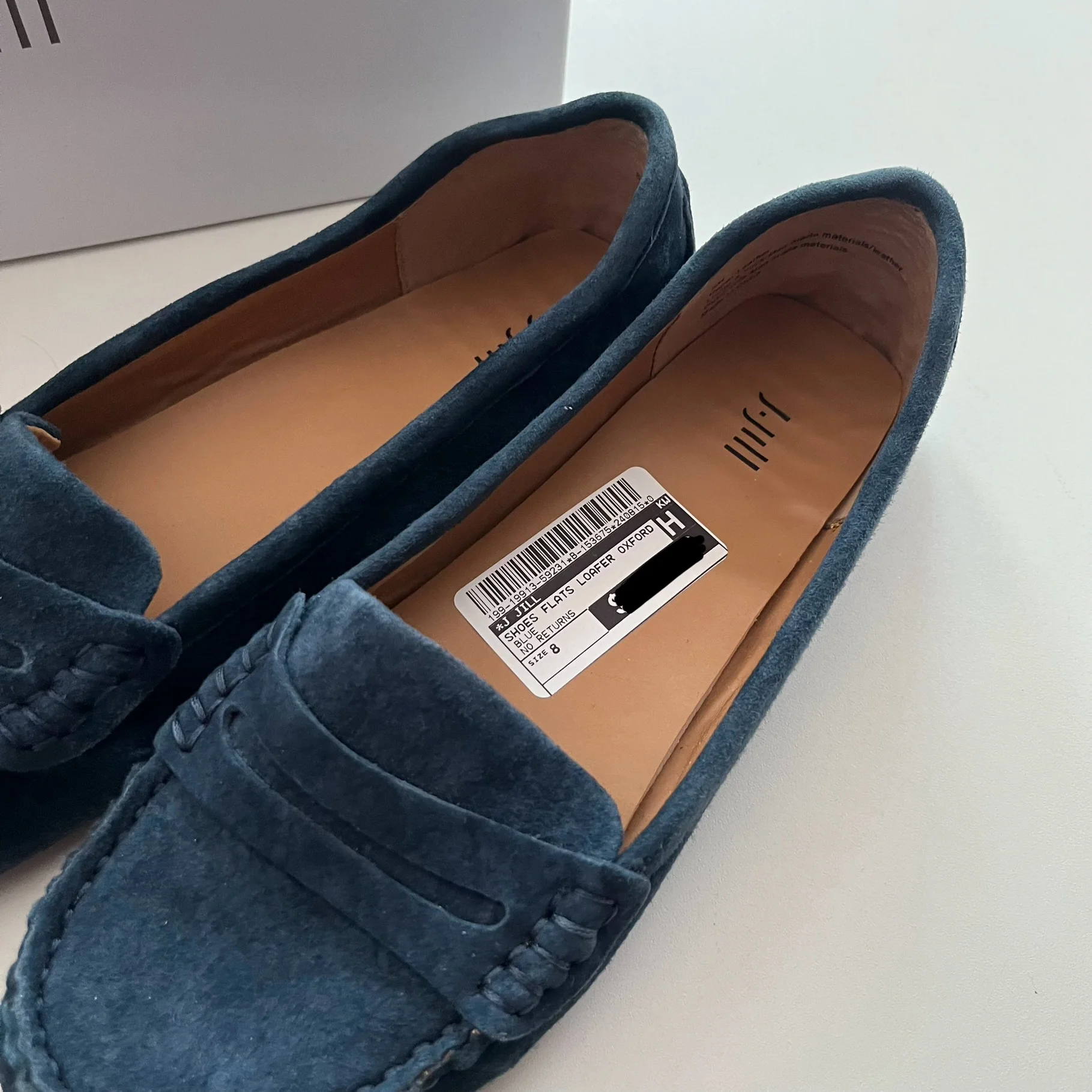 Shoes Flats Loafer Oxford By J Jill In Blue, Size: 8 - Image 3