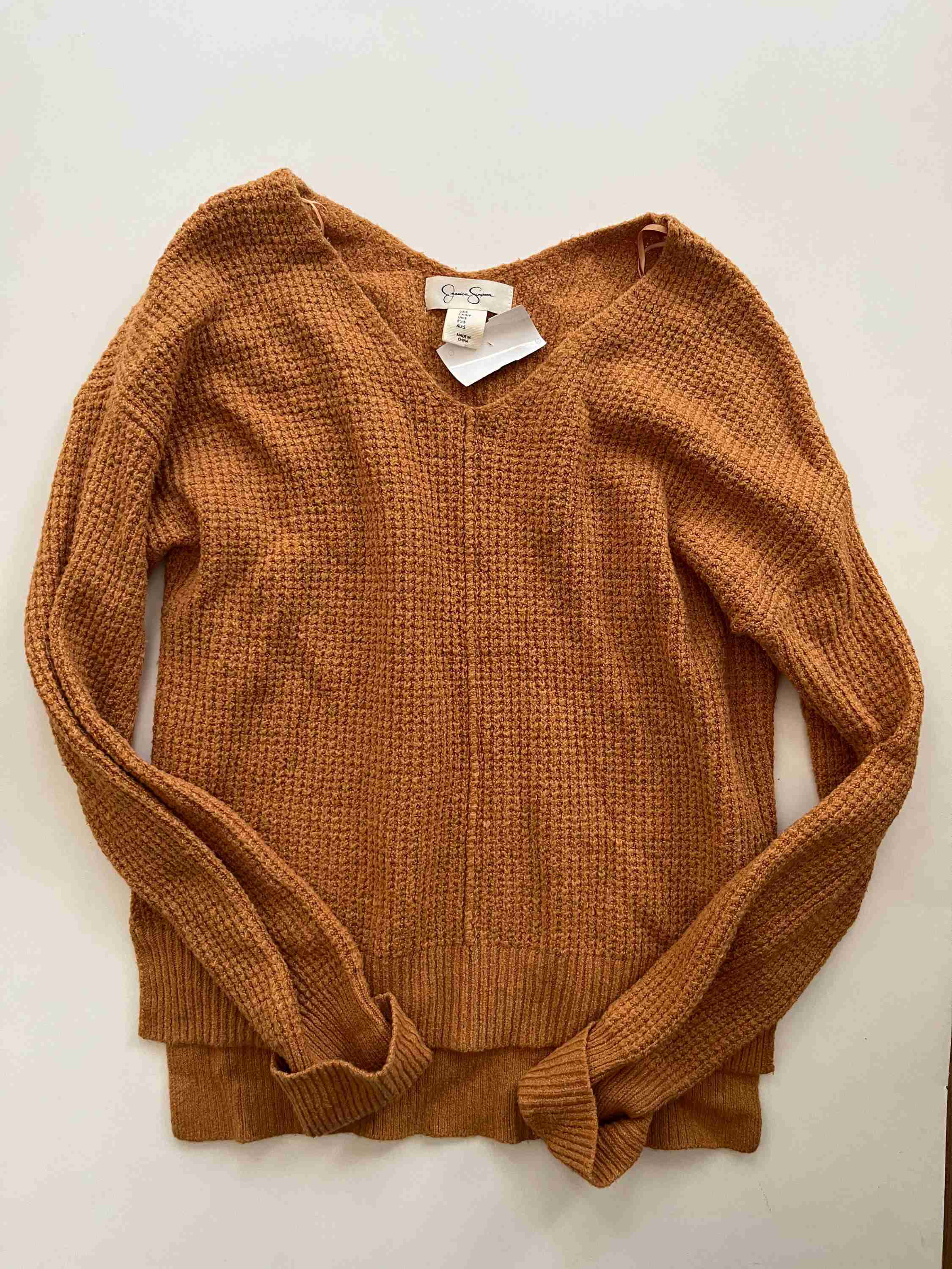 Sweater By Jessica Simpson In Rust, Size: S - Image 1