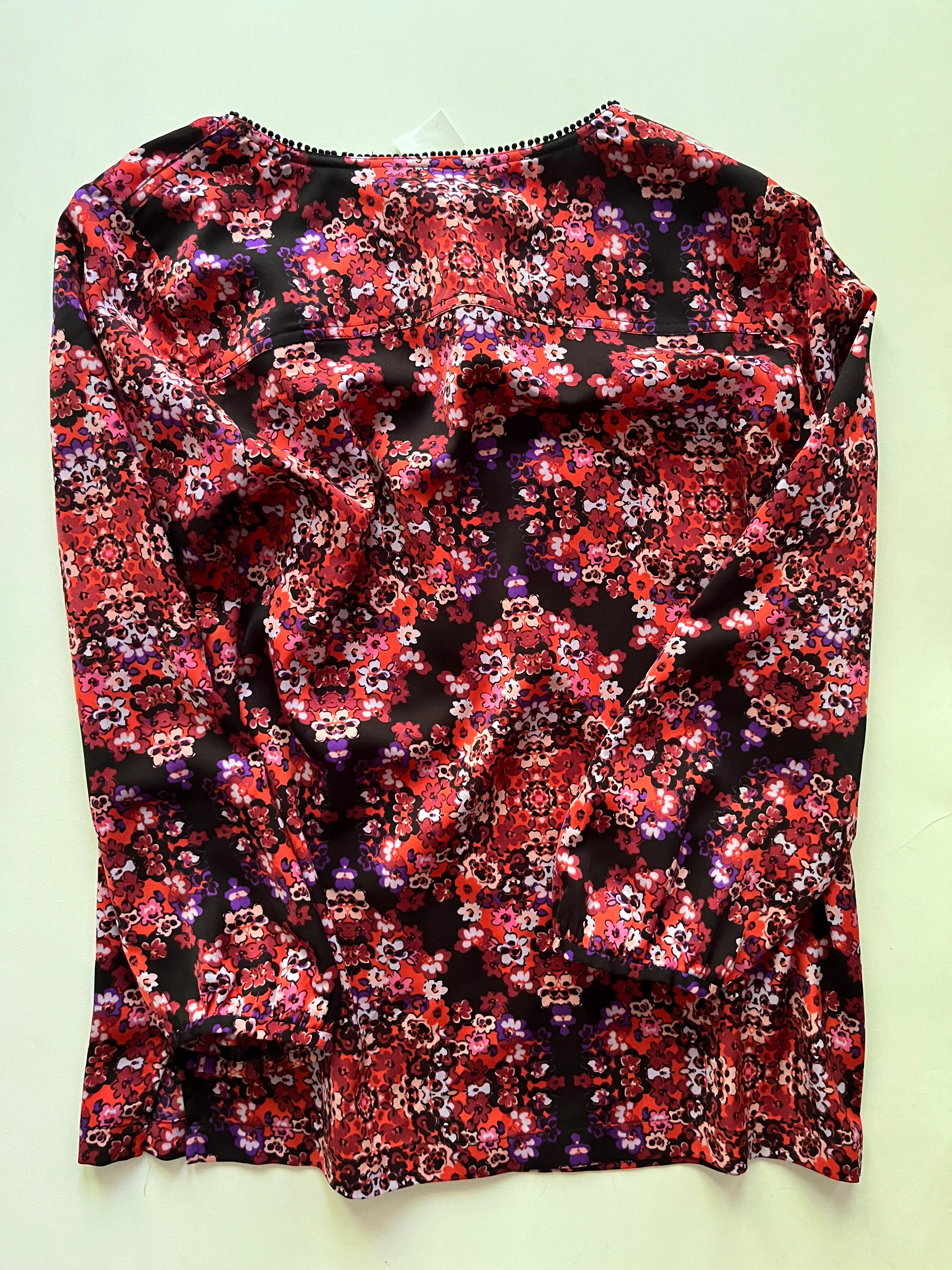 Blouse Long Sleeve By J Crew O In Floral, Size: S - Image 2