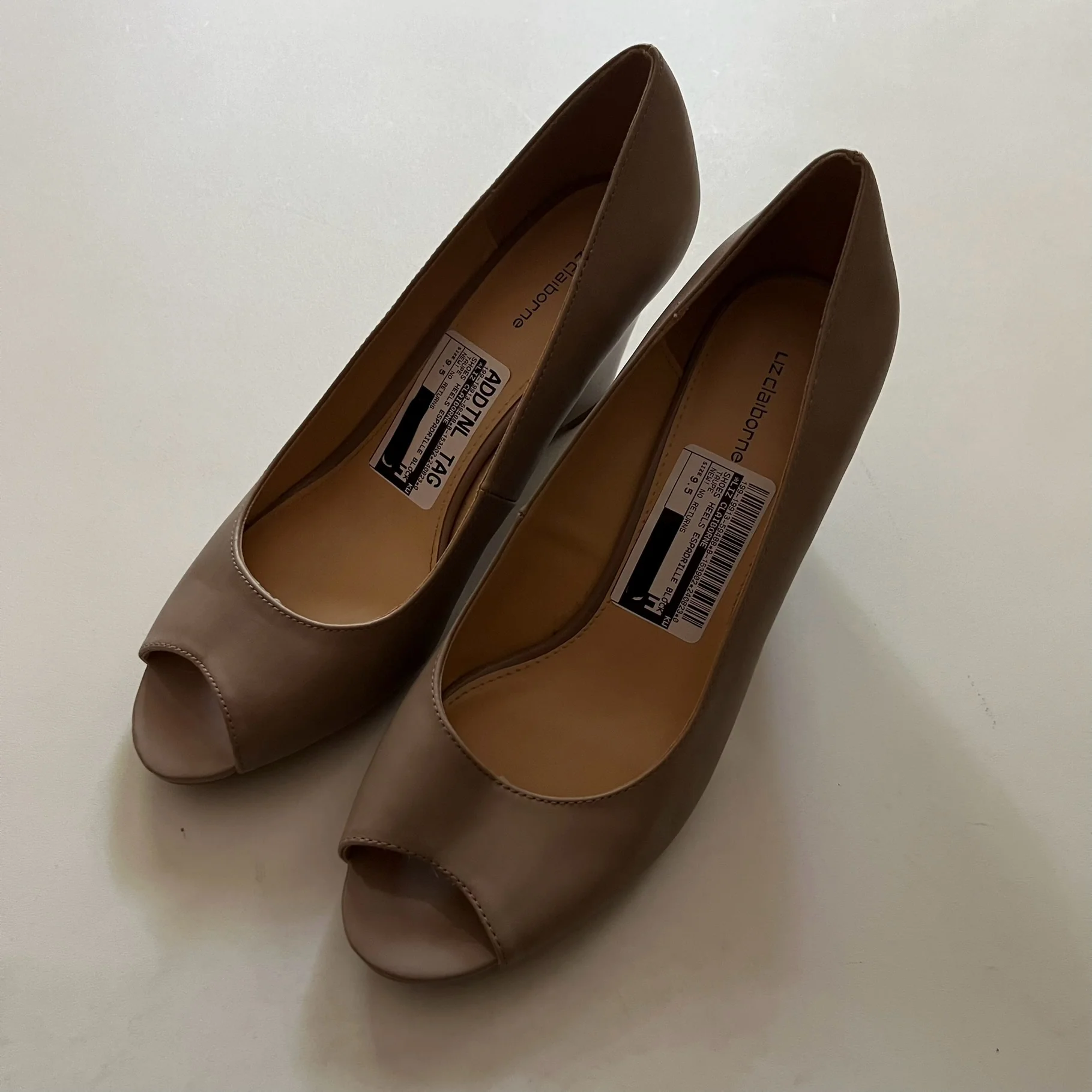 Shoes Heels Espadrille Block By Liz Claiborne In Taupe, Size: 9.5 - Image 2