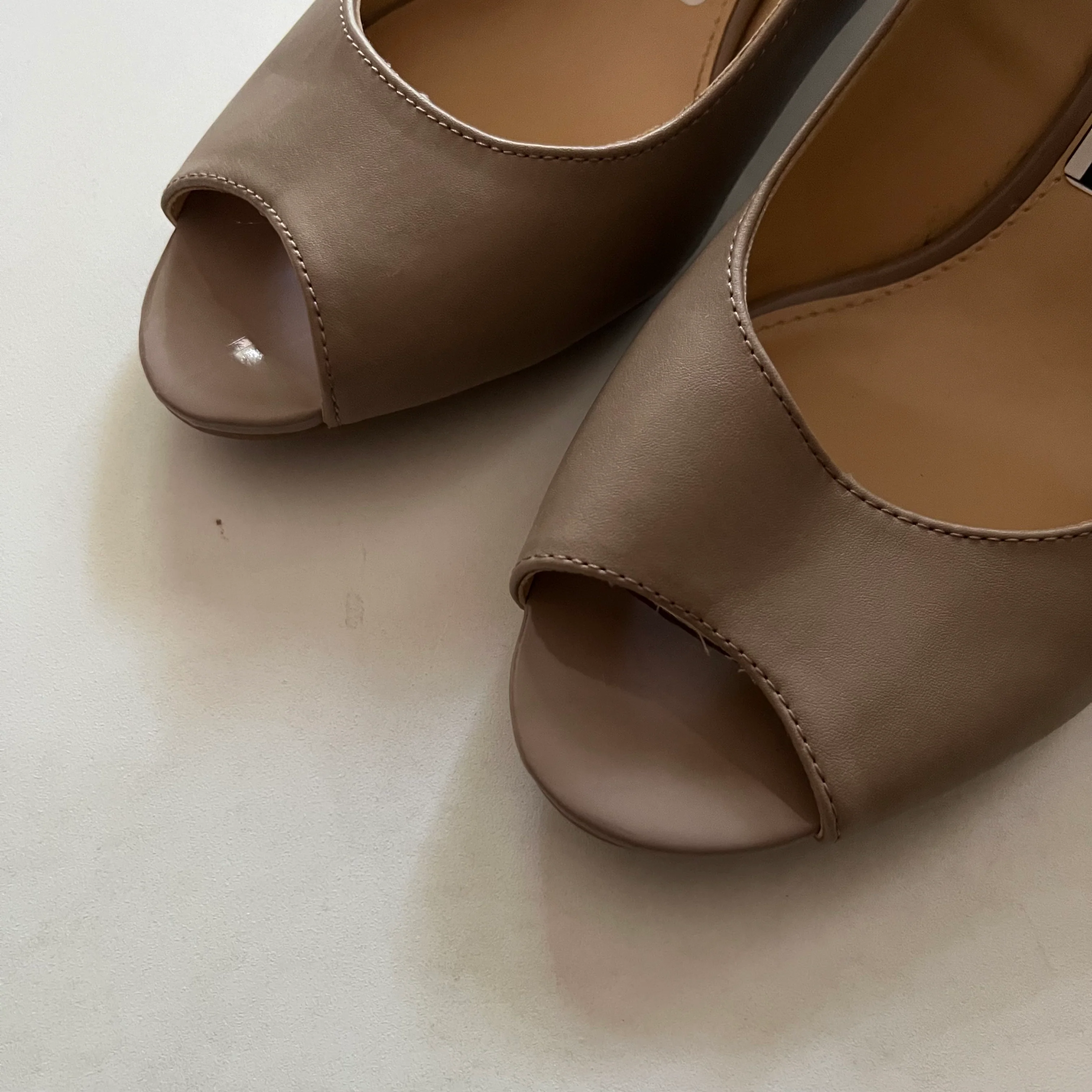 Shoes Heels Espadrille Block By Liz Claiborne In Taupe, Size: 9.5 - Image 3