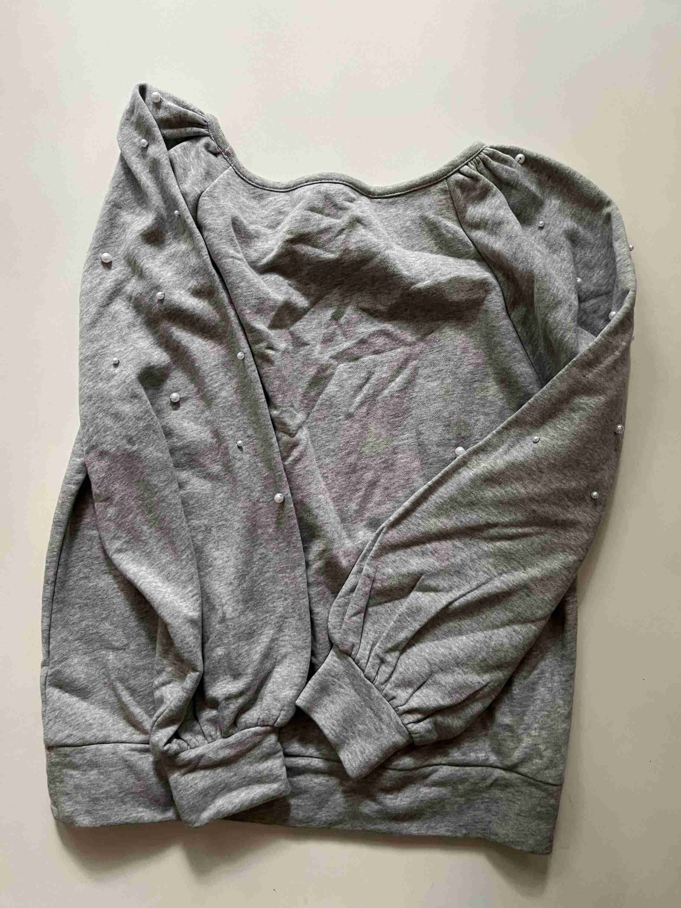 Sweatshirt Crewneck By Loft In Grey, Size: M - Image 2