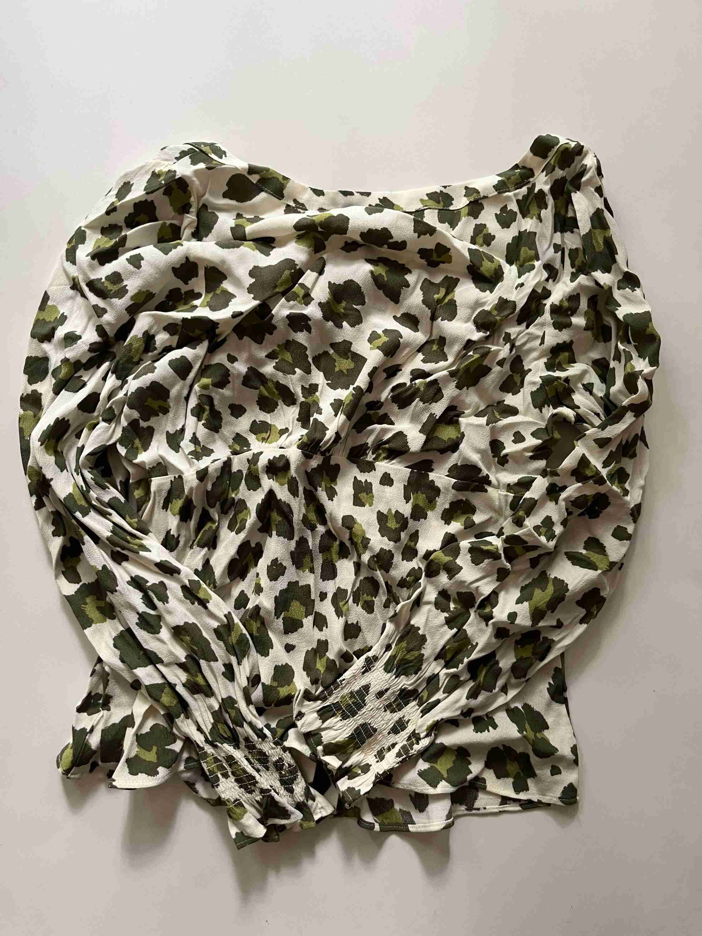 Blouse Long Sleeve By Loft In Green, Size: Petite  Medium - Image 2