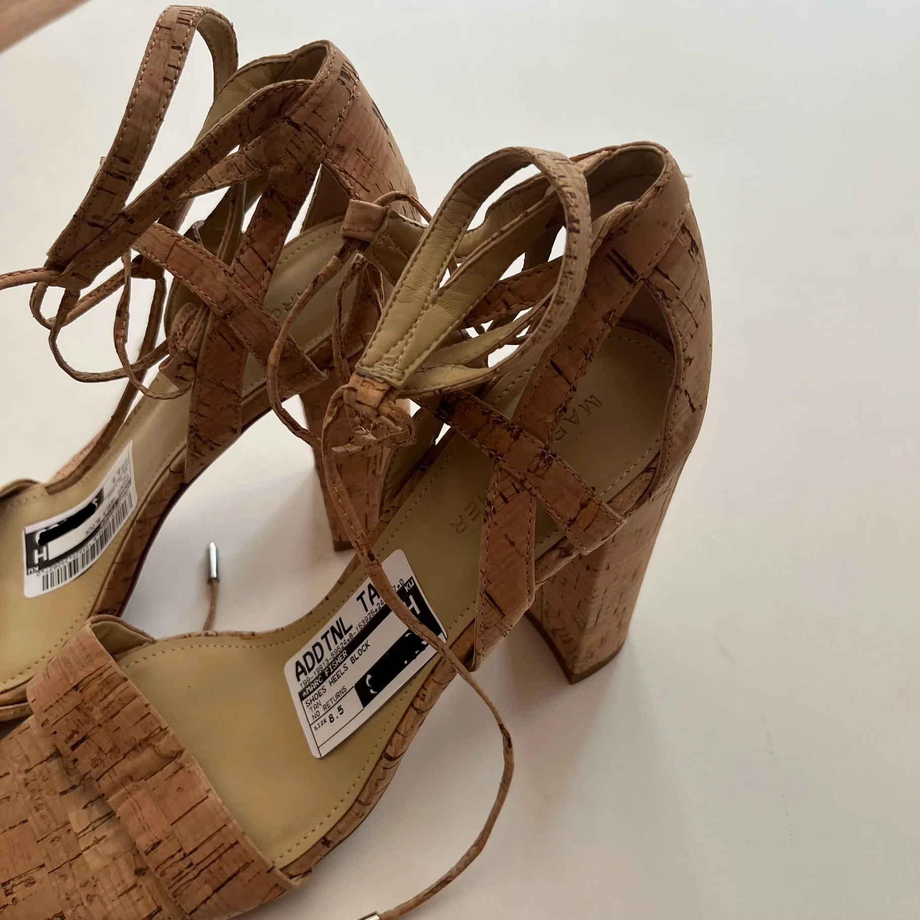 Shoes Heels Block By Marc Fisher In Tan, Size: 8.5 - Image 3