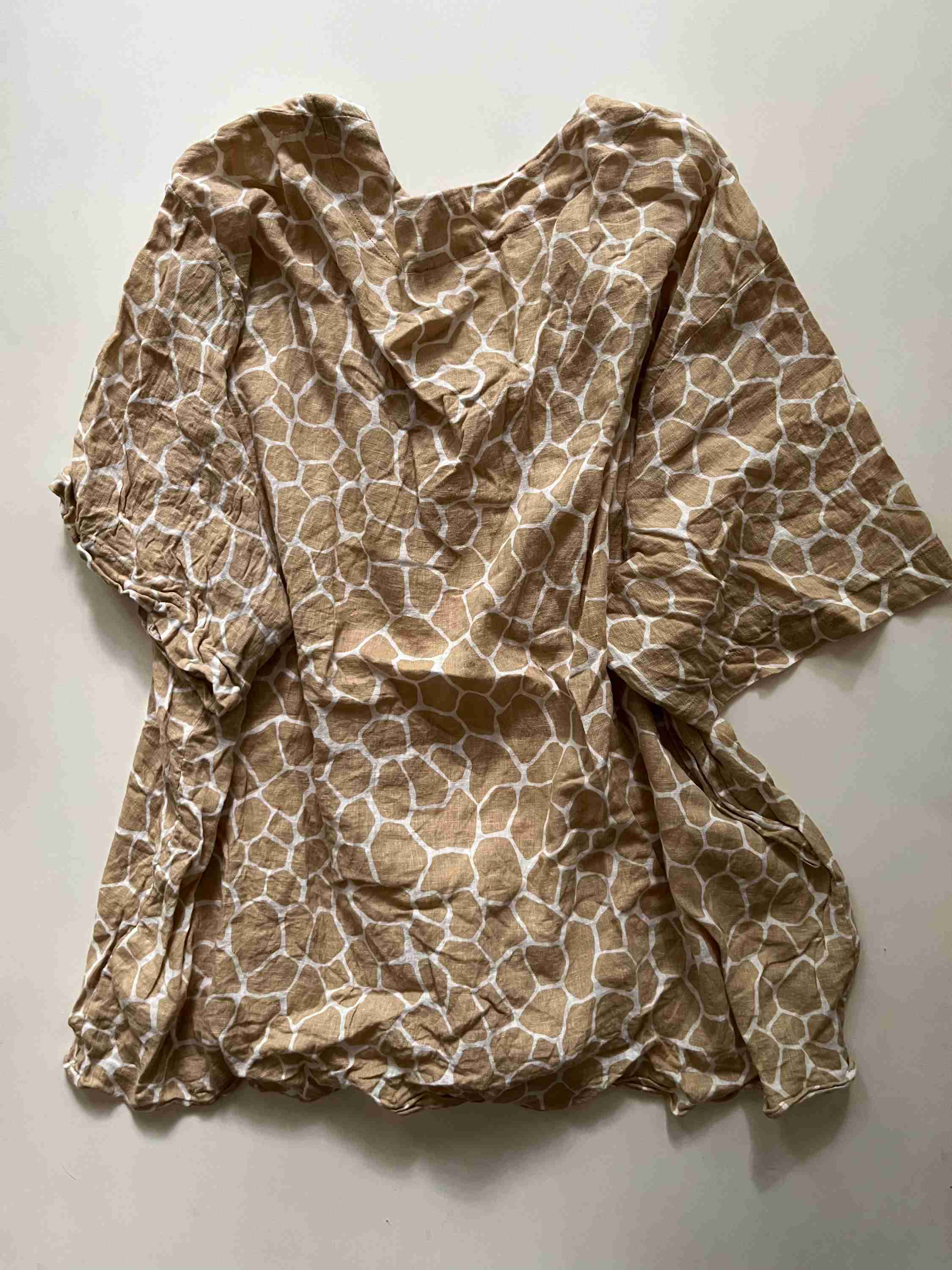 Top Short Sleeve By Michael Kors O In Animal Print, Size: 1x - Image 2