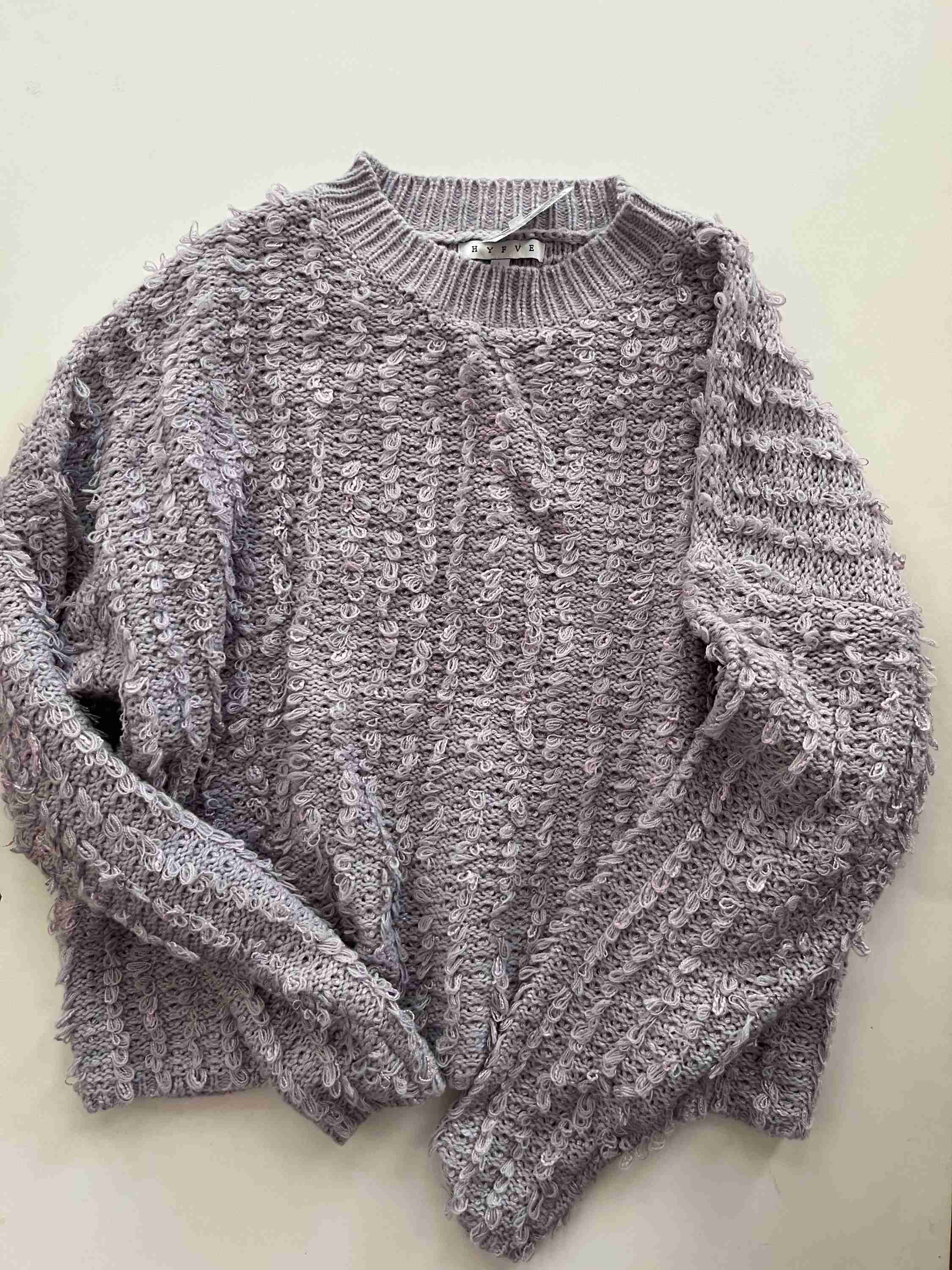Sweater By Hyfve In Lavender, Size: L