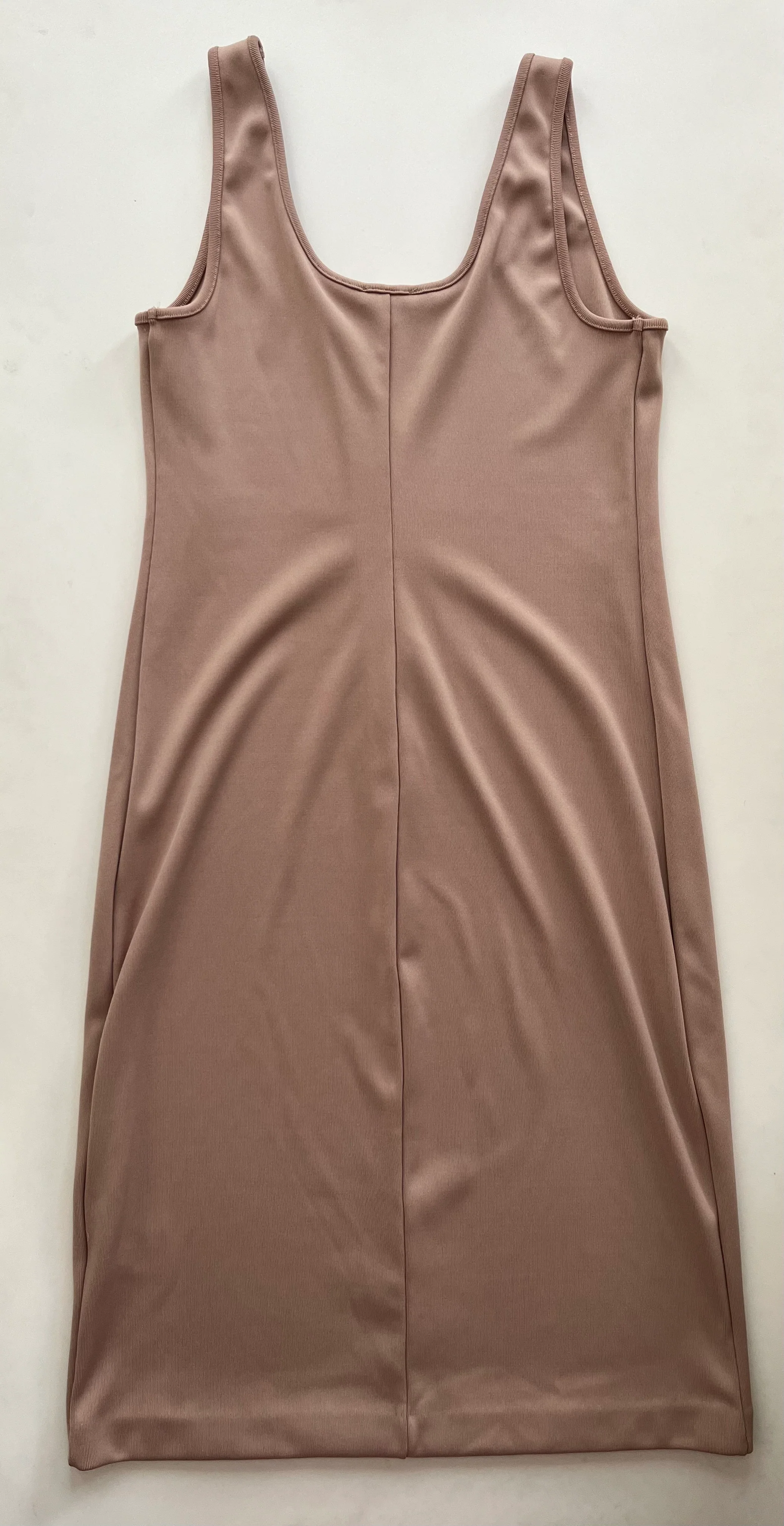 Dress Casual Midi By Express In Tan, Size: L - Image 2