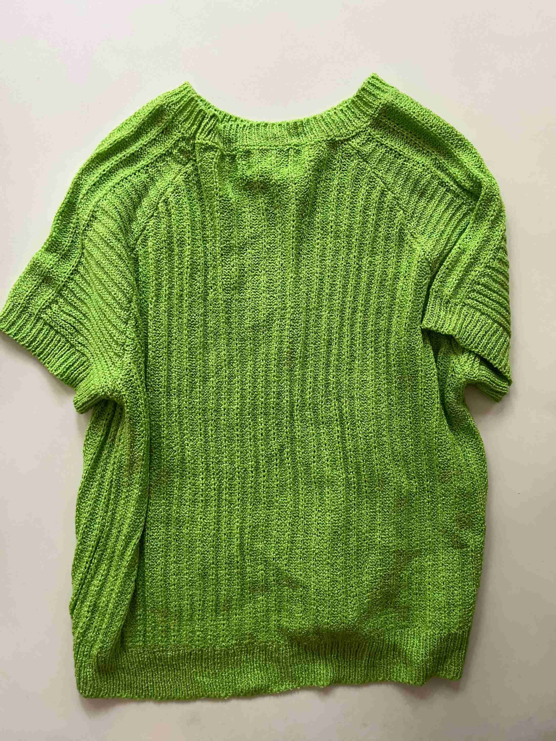 Sweater Short Sleeve By Bibi In Green, Size: S - Image 2
