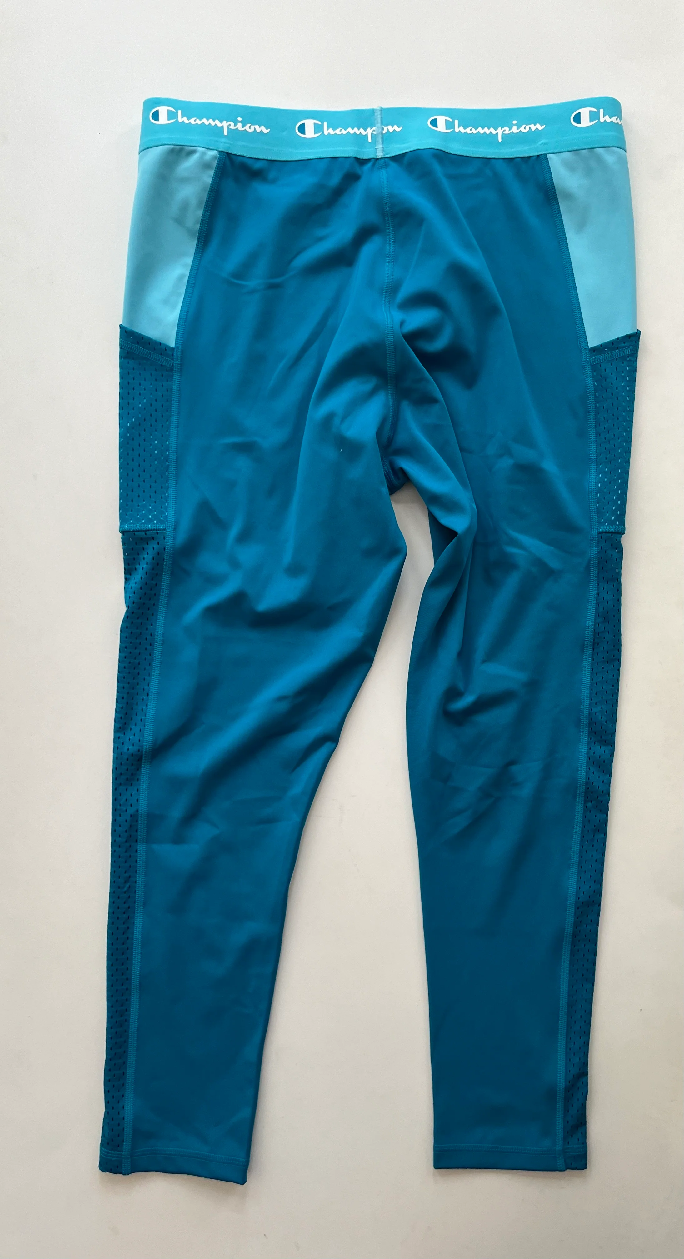 Athletic Leggings By Champion In Turquoise, Size: Xl - Image 2