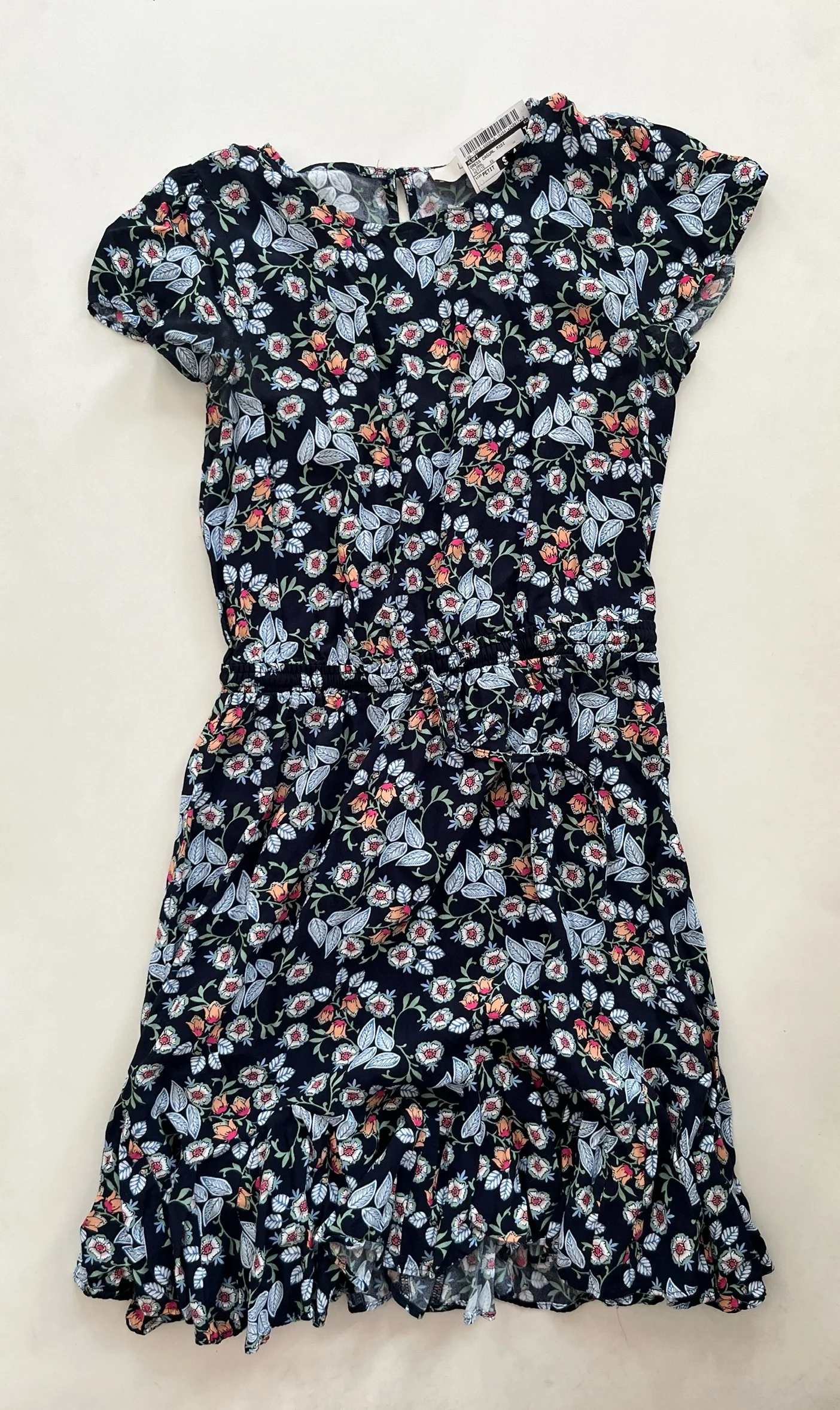 Dress Casual Midi By Loft In Floral, Size: Petite   Xs - Image 1