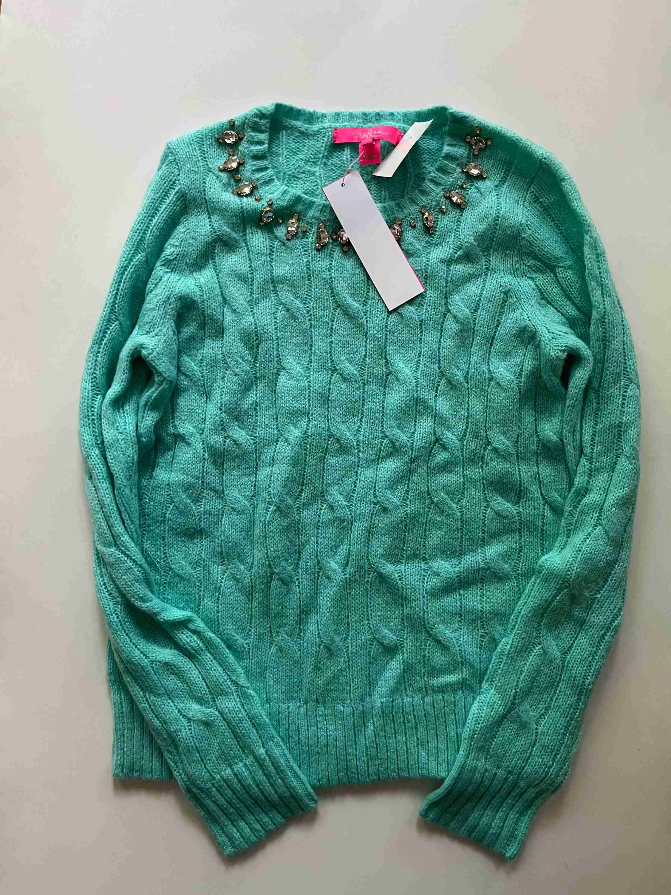 Sweater By Lilly Pulitzer In Mint, Size: Xs - Image 1