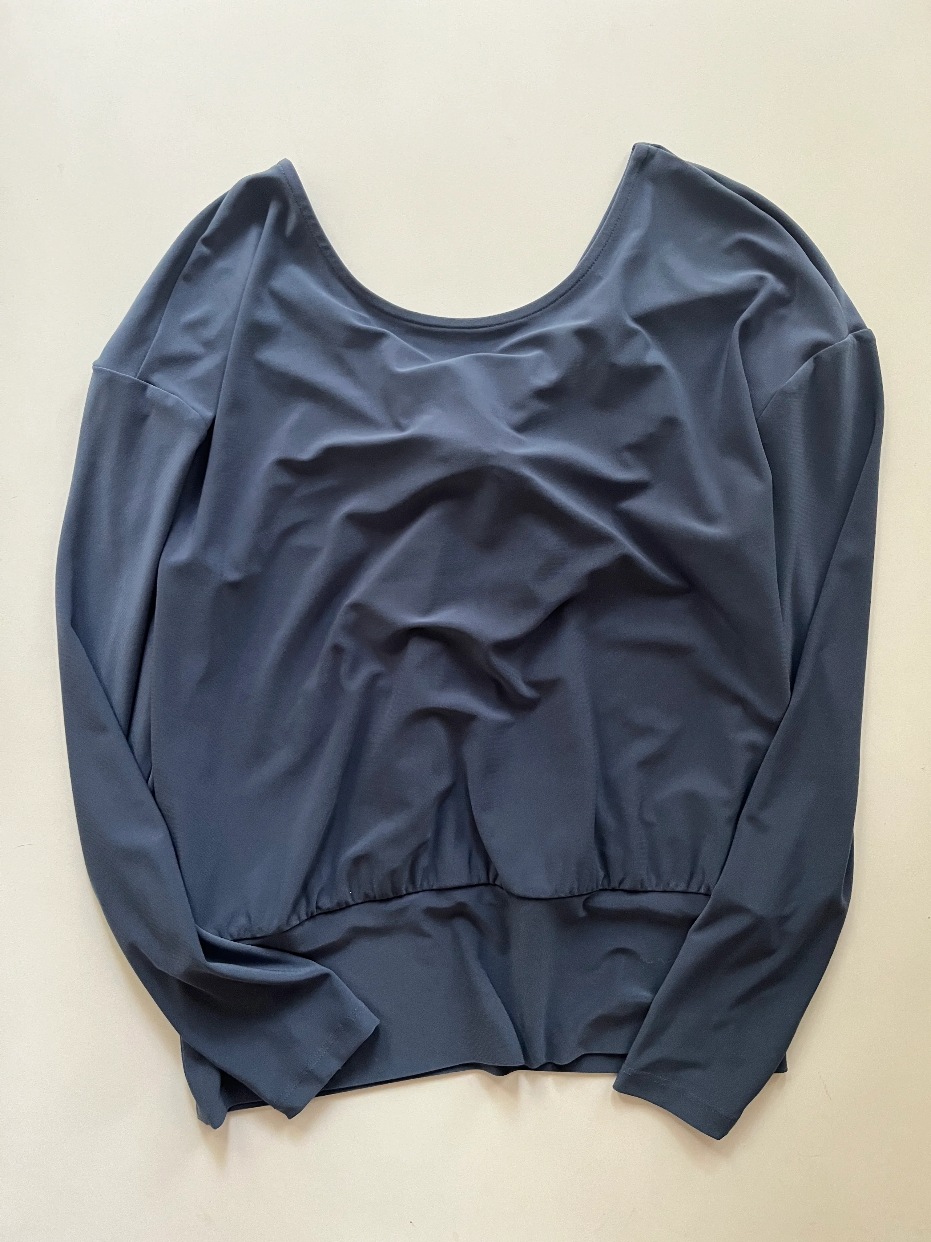Blouse Long Sleeve By White House Black Market O In Blue, Size: Xs - Image 1