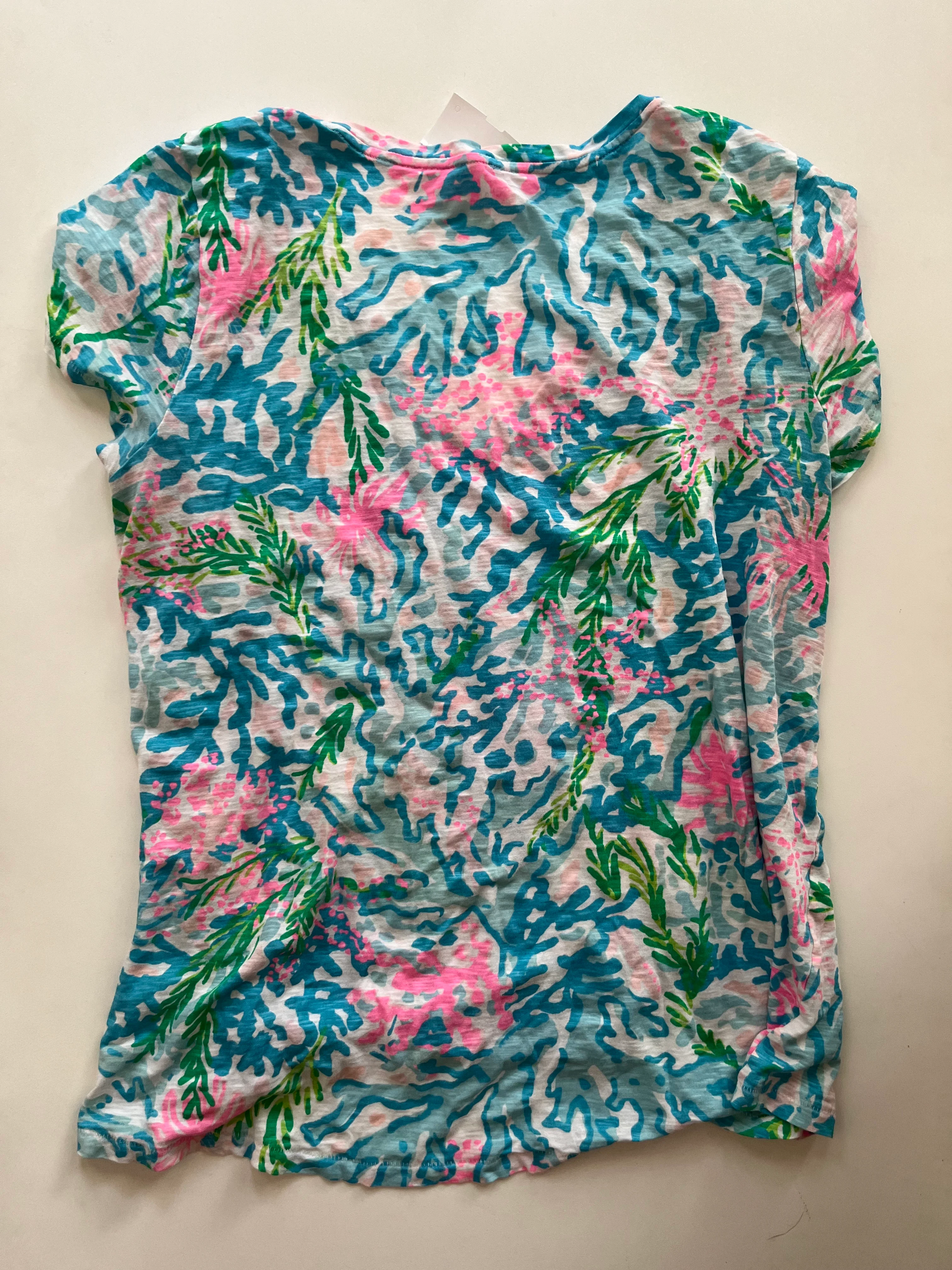 Top Short Sleeve By Lilly Pulitzer In Multi-colored, Size: L - Image 2