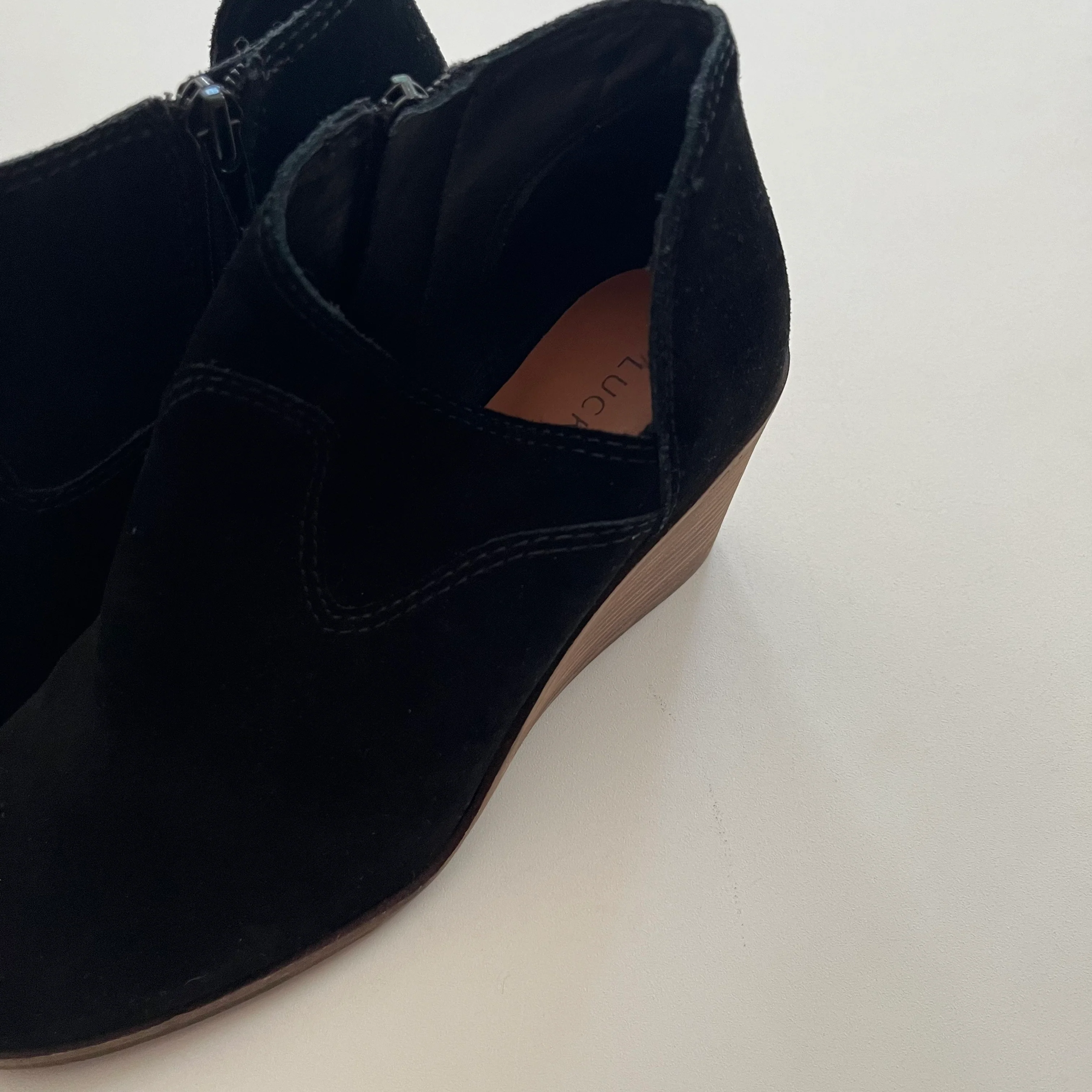 Boots Ankle Heels By Lucky Brand In Black, Size: 6.5 - Image 3